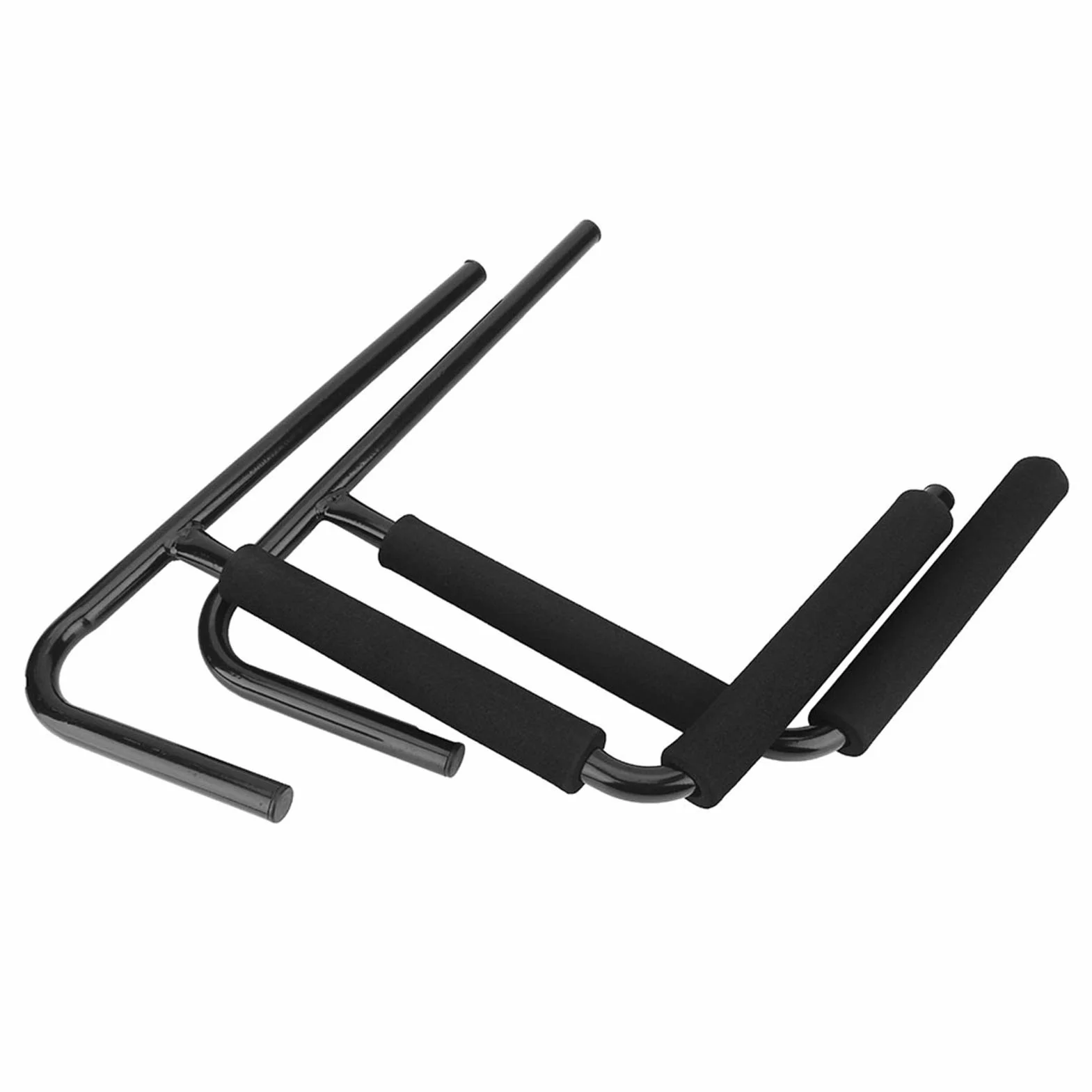 Soporte de Pared para Kayak y Canoa, 2 Piezas, Negro, Capacidad de Carga 70 kg