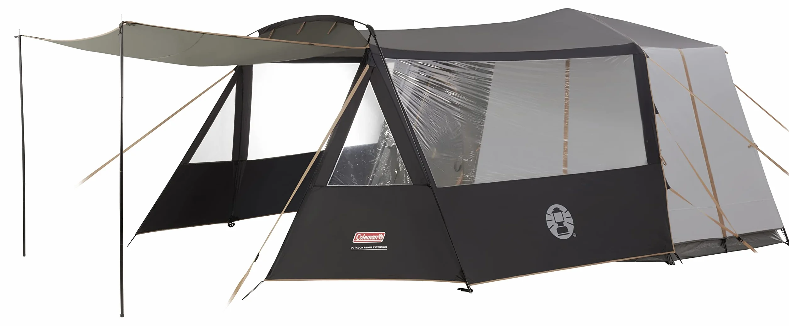 Coleman Extensión Frontal Octagon 8, toldo para Todos los Modelos Octagon 8, construcción Robusta de Varillas de Acero, Espacio para Mesa y Sillas