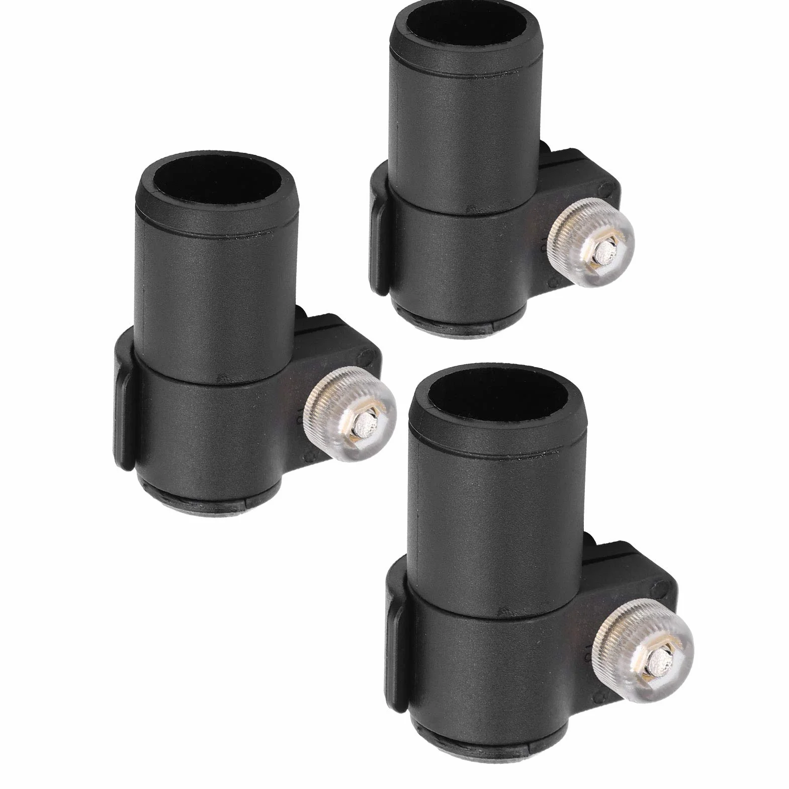 Yosoo Health Gear Candado de Bastón de Escalada 3 Piezas 14 16 18 mm Goma Clip Ajustable para Bastón de Trekking
