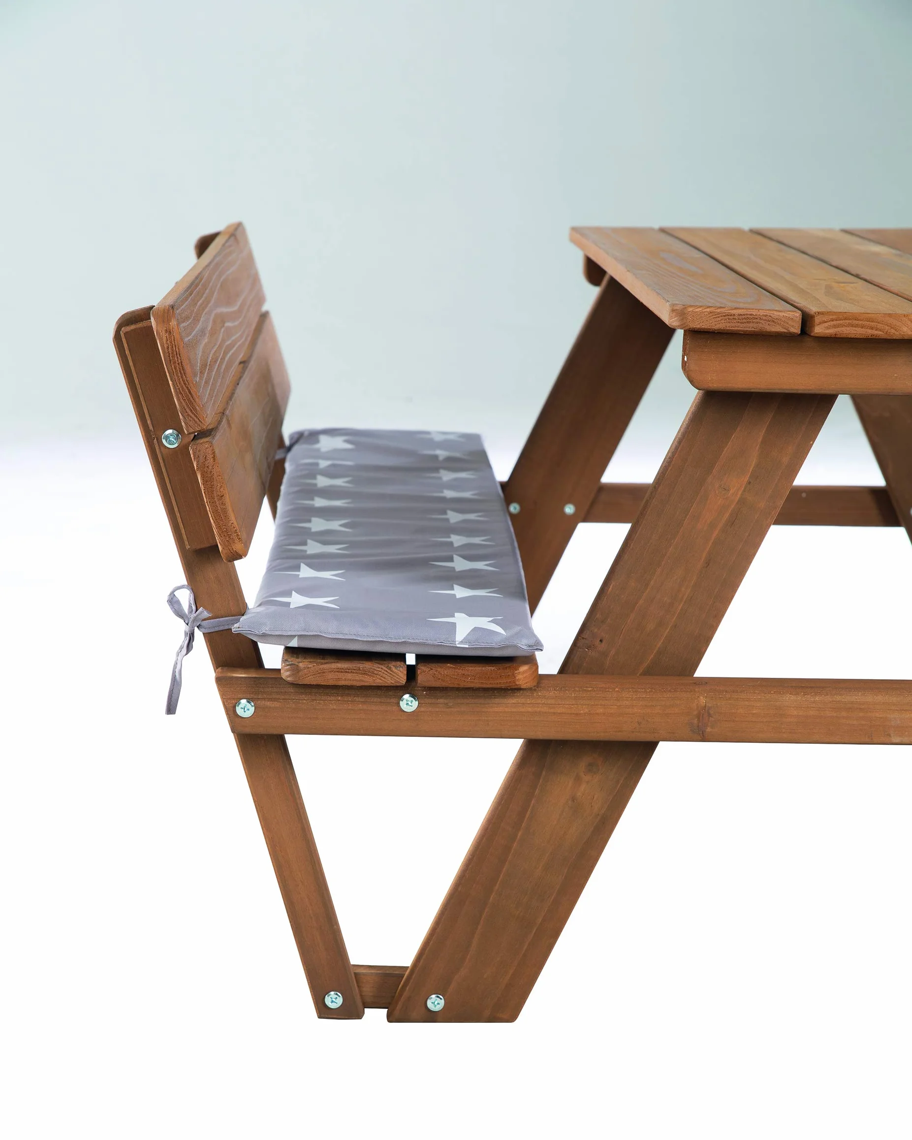 roba Mesa de Picnic para Niños Outdoor Madera Maciza 4 Plazas Teck