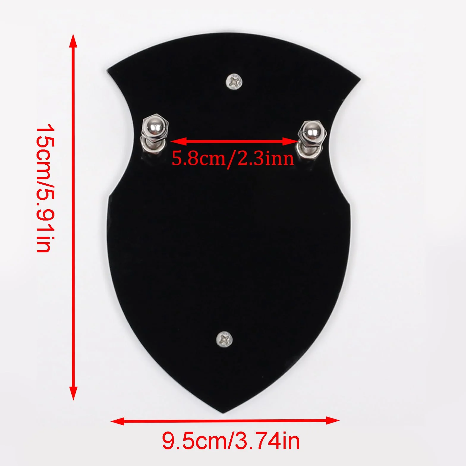 WANLIAN Soporte de espada vertical universal de pared, Negro 1 pieza
