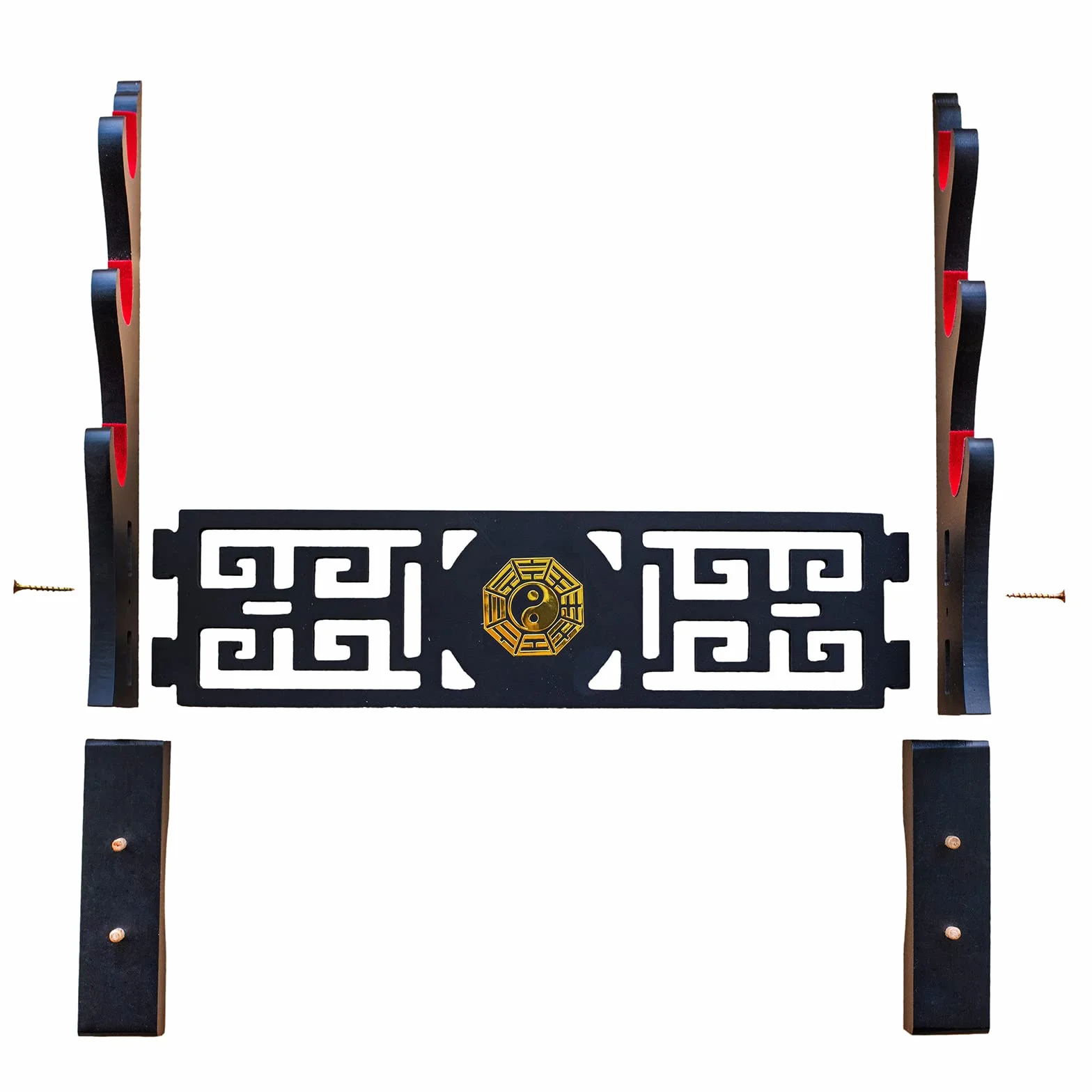 Soporte Katana Samurai Display Rack Acolchado Terciopelo Bagua-3