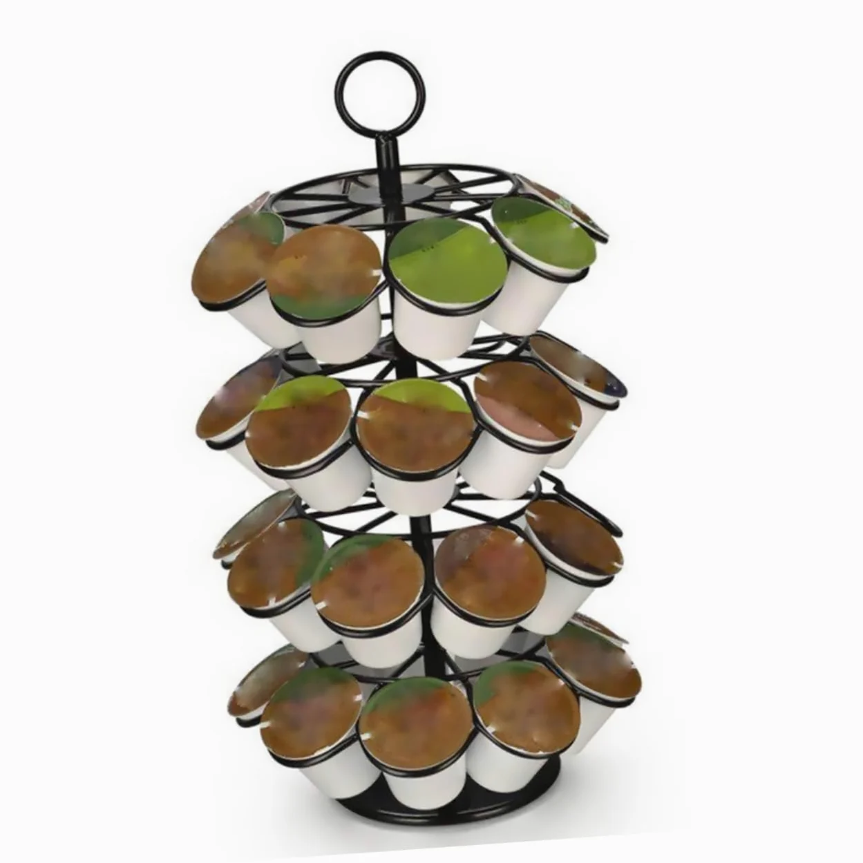 PRETYZOOM Estante para Cápsulas de Café Estante Giratorio de Rotación de Organizador para Almacenar Cápsulas de Café Cocina