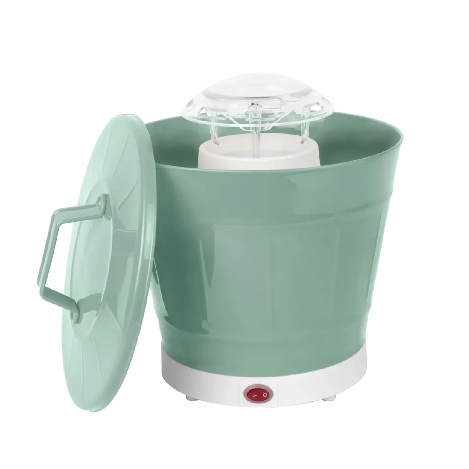 Palomitero Máquina de Palomitas de maíz de Aire Caliente y Cubo, máquina Profesional de Palomitas de maíz automática for el hogar Maquina Palomitas