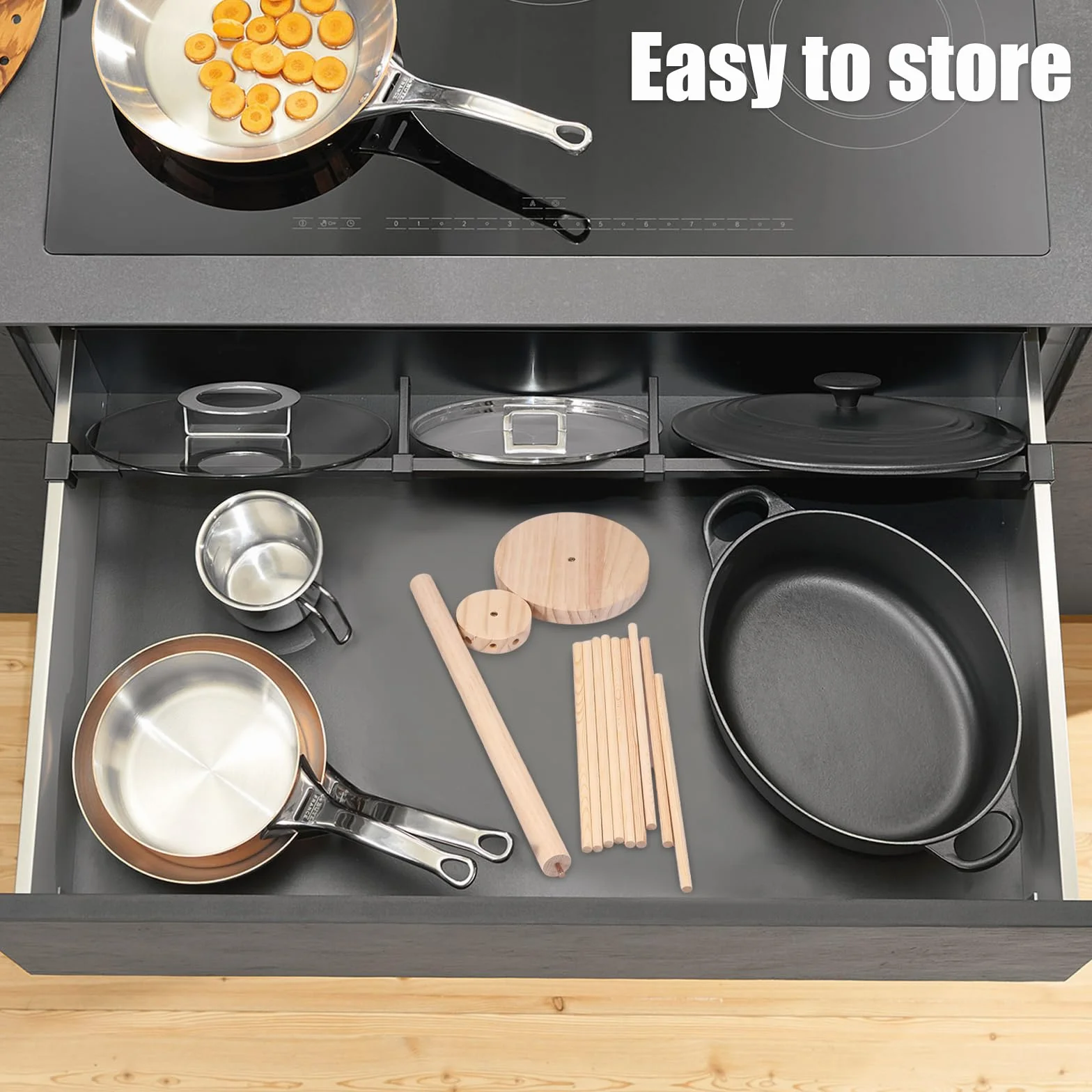 Secador de pasta de madera de 40 cm de alto, plegable, fácil de montar, portátil, extraíble, fácil de limpiar, soporte para pasta casera, secado de espaguetis