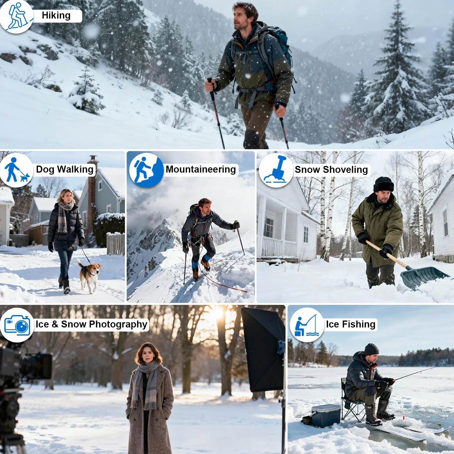 Crampones Nieve Hielo 11 Dientes Ligeros para Caminar Correr Alpinismo Invierno Senderismo