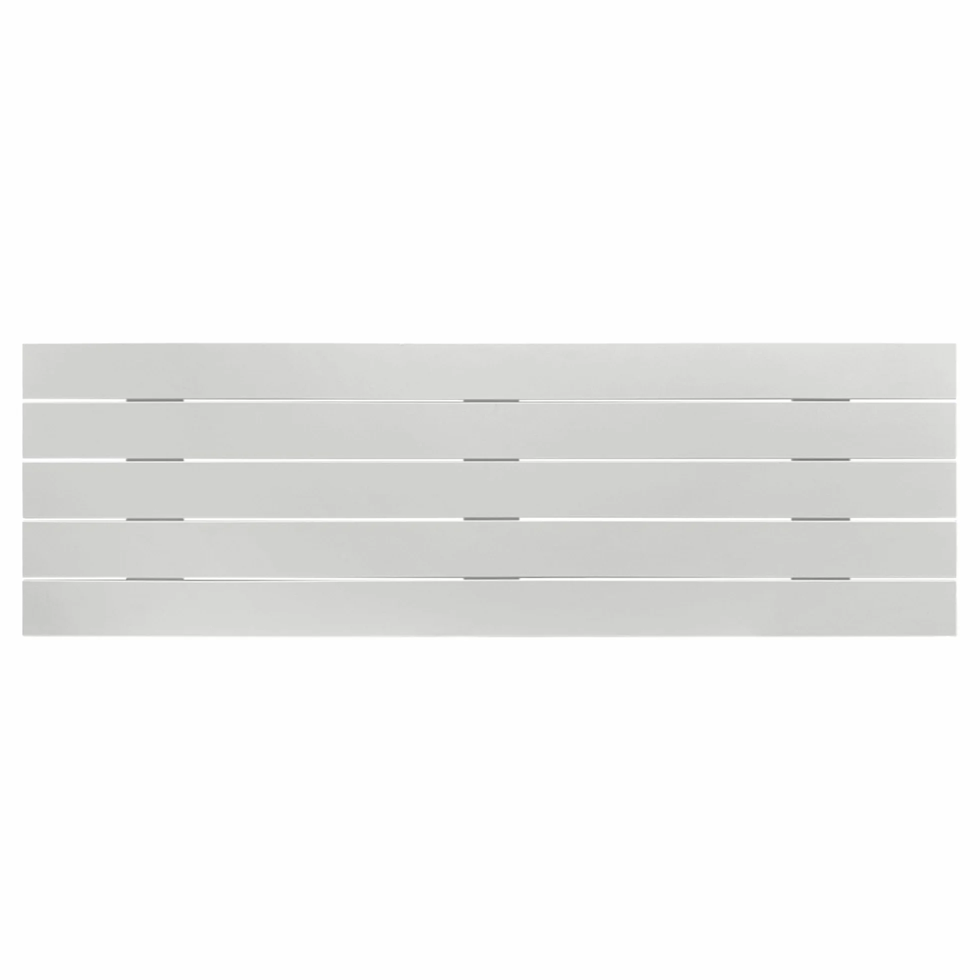 DHOME Cabecero de Madera reciclada DM Estilo Palet Horizontal Cama Palets Herrajes incluidos (135x46 Palet 5, Blanco Sólido)