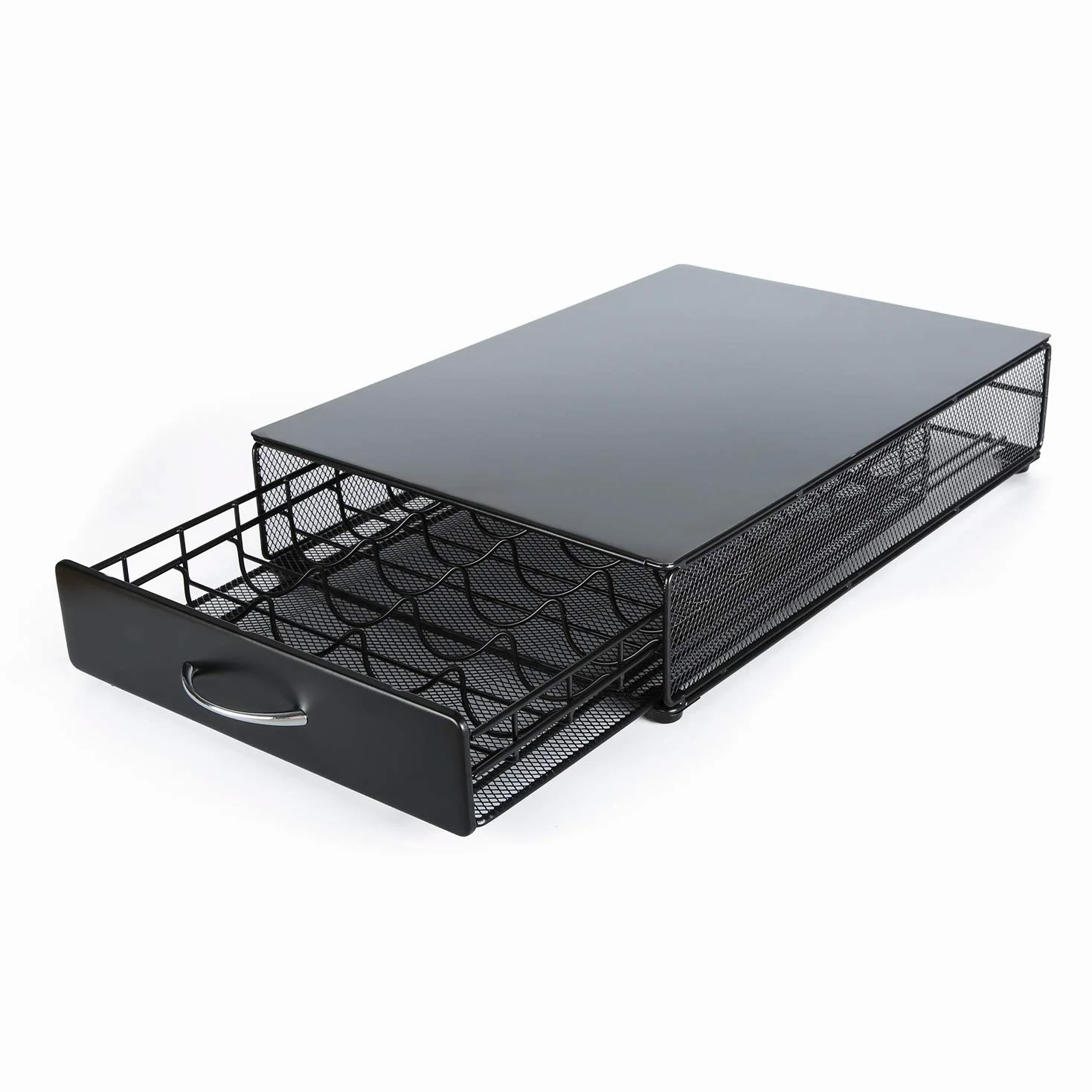 HiveNets Nespresso Vertuoline - Cajón de almacenamiento para cápsulas Vertuo, soporte de café de metal, organizador de cápsulas de varios sabores, capacidad de 40 unidades