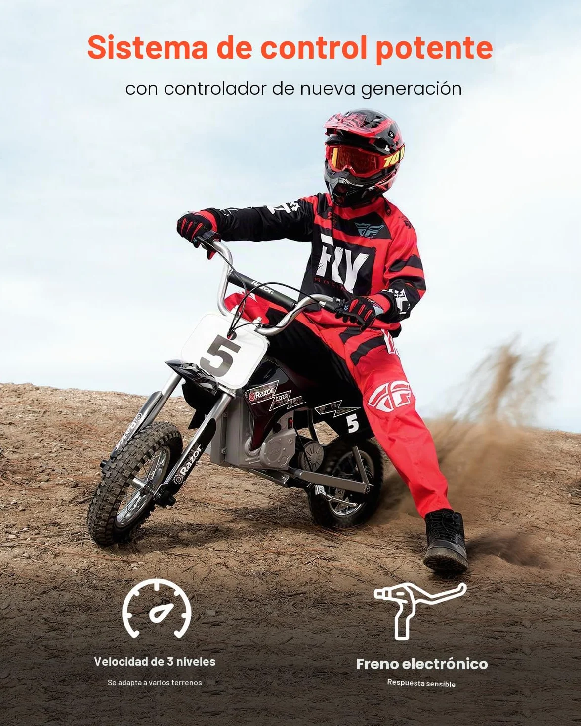 VEVOR Kit Motor Eléctrico sin Escobillas DC 2000W 60V 4500 RPM Controlador Velocidad para Kart Bicicleta Eléctrica