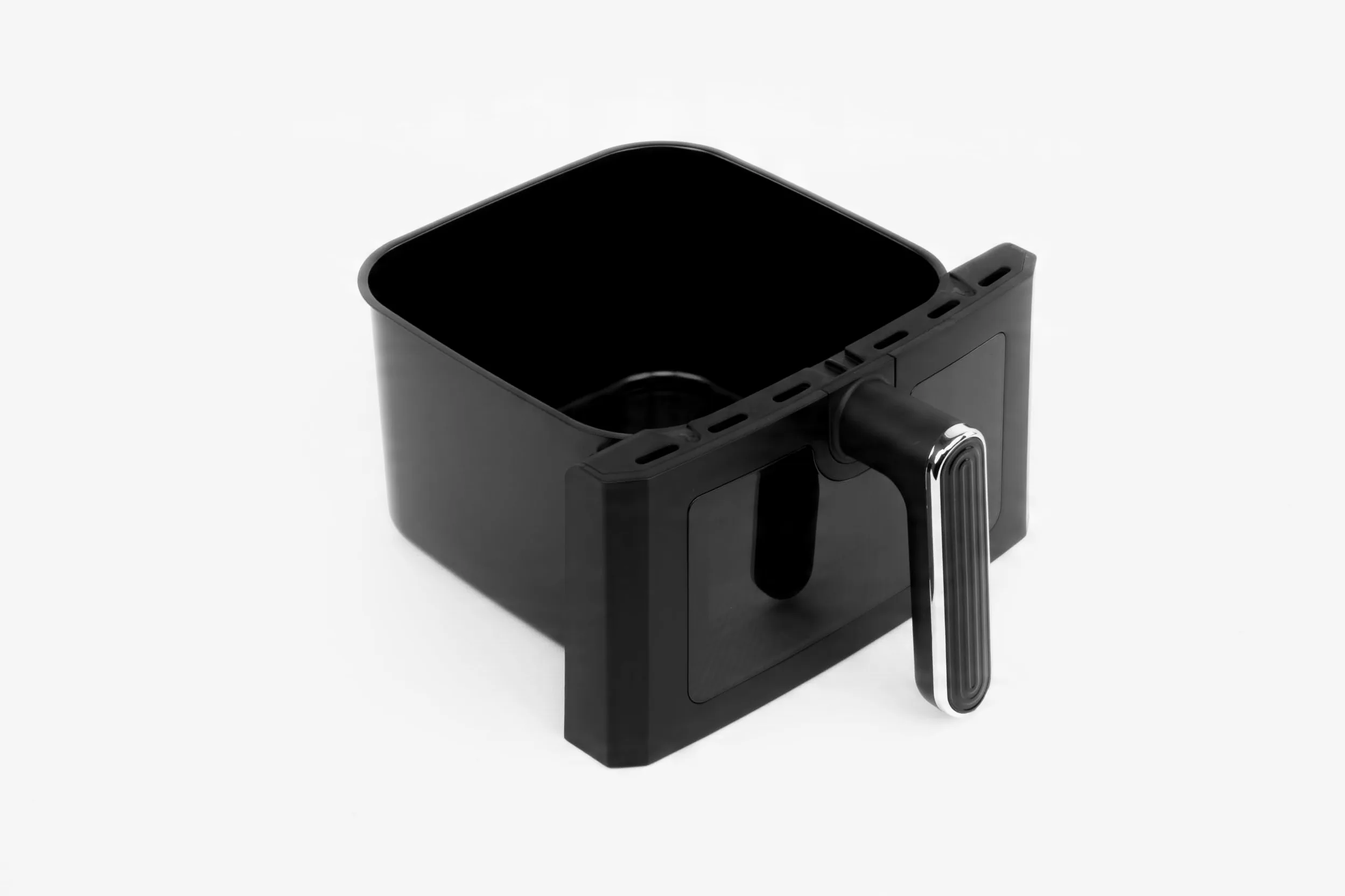 Freidora de Aire 5L 1500W, Air Fryer sin Aceite con 10 Programas Automáticos, 40–200°C, Pantalla LED Táctil, Cesta y Rejilla, Ventana de Visualización, Fácil Limpieza, Compacta, Negro