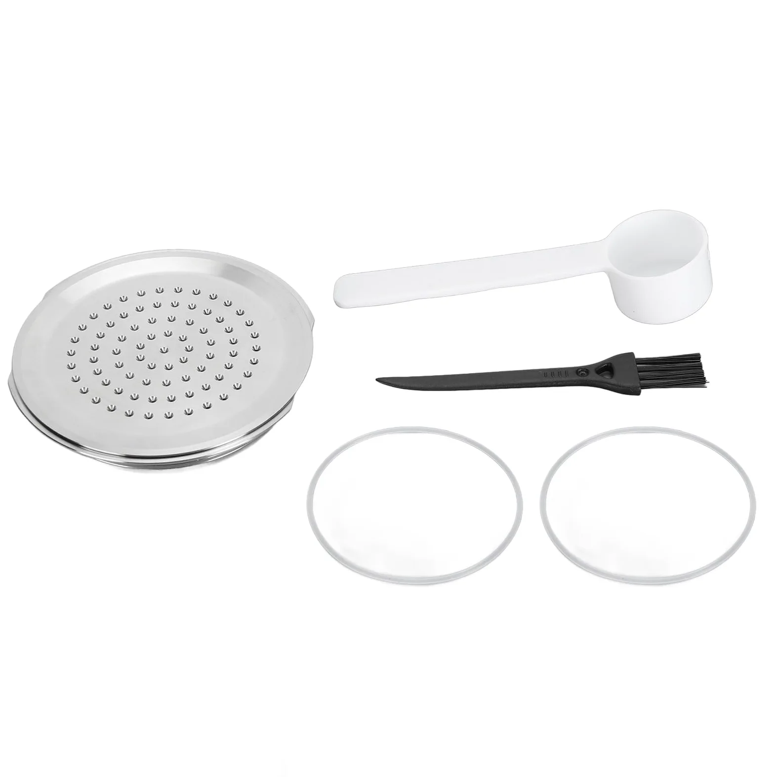 Syrisora Cápsula de café reutilizable, filtro de cápsulas de café recargable de acero inoxidable 304 con cepillo y cuchara para cafeteras