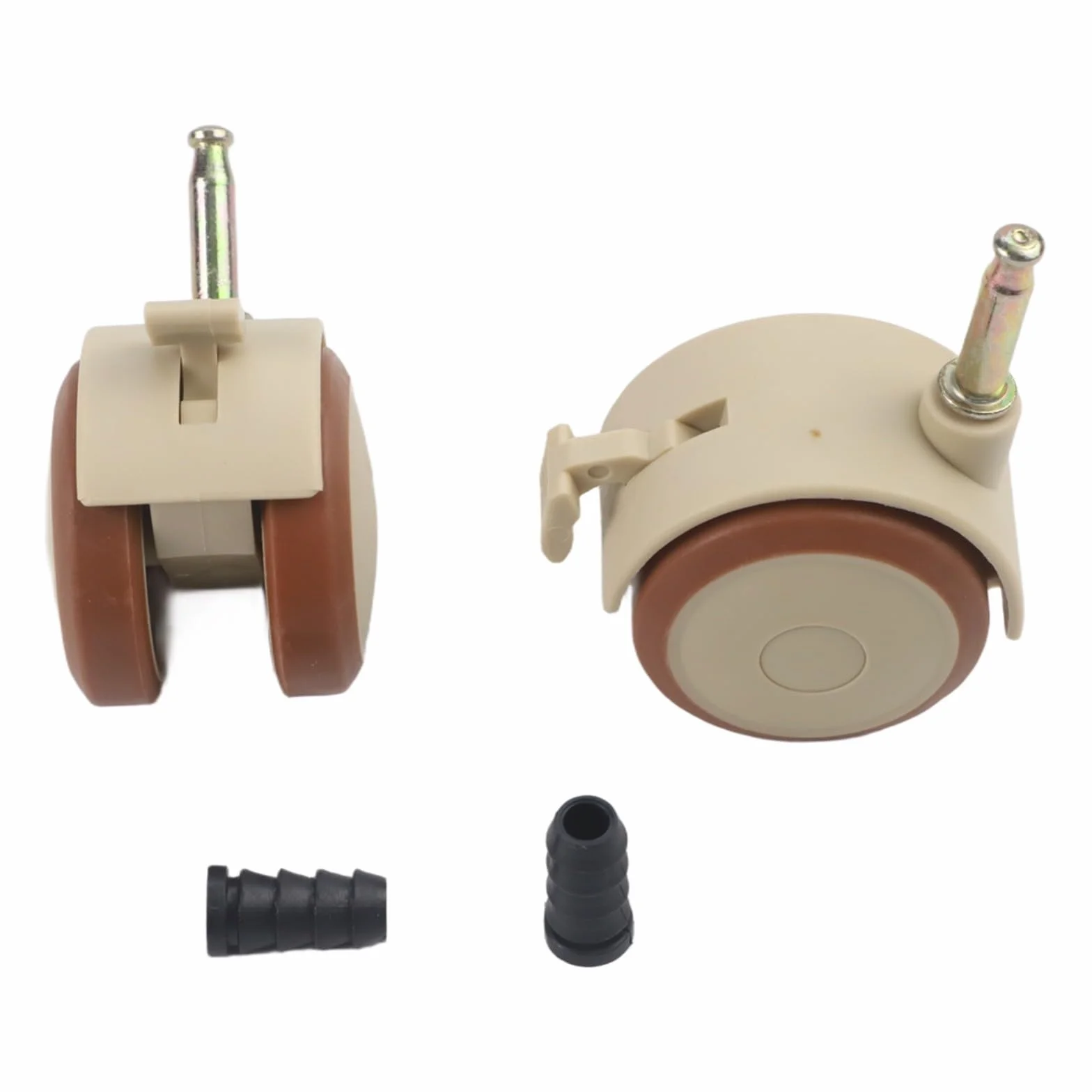 Juego de 4 ruedas giratorias para muebles de niños, ruedas de goma para cunas, sillas de comedor, mesas