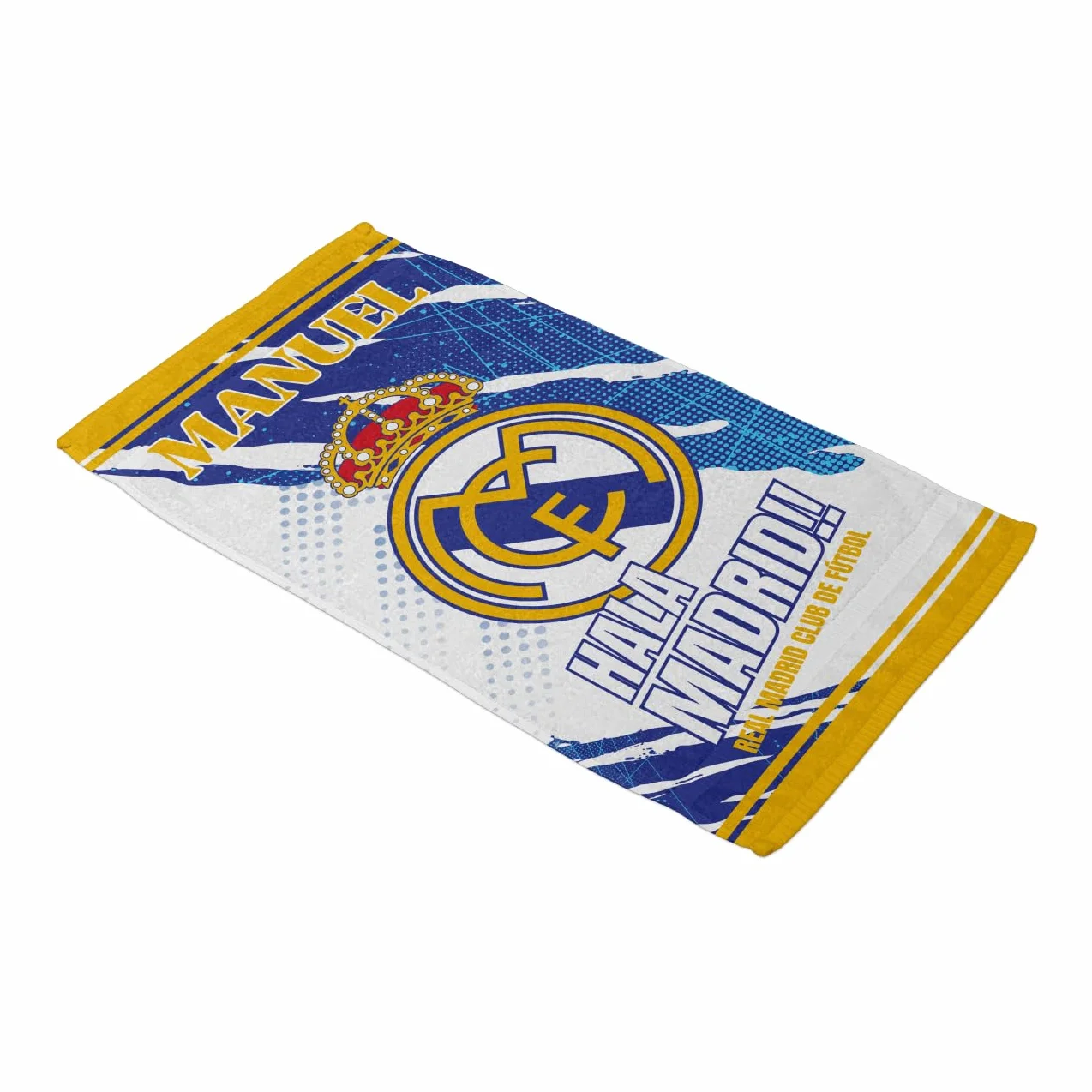 ZPBULI+ Toalla Playa Personalizada con Nombres, con O SIN Escudo - Toalla de fútbol - Toalla Personalizada para Baño, Playa y Piscina