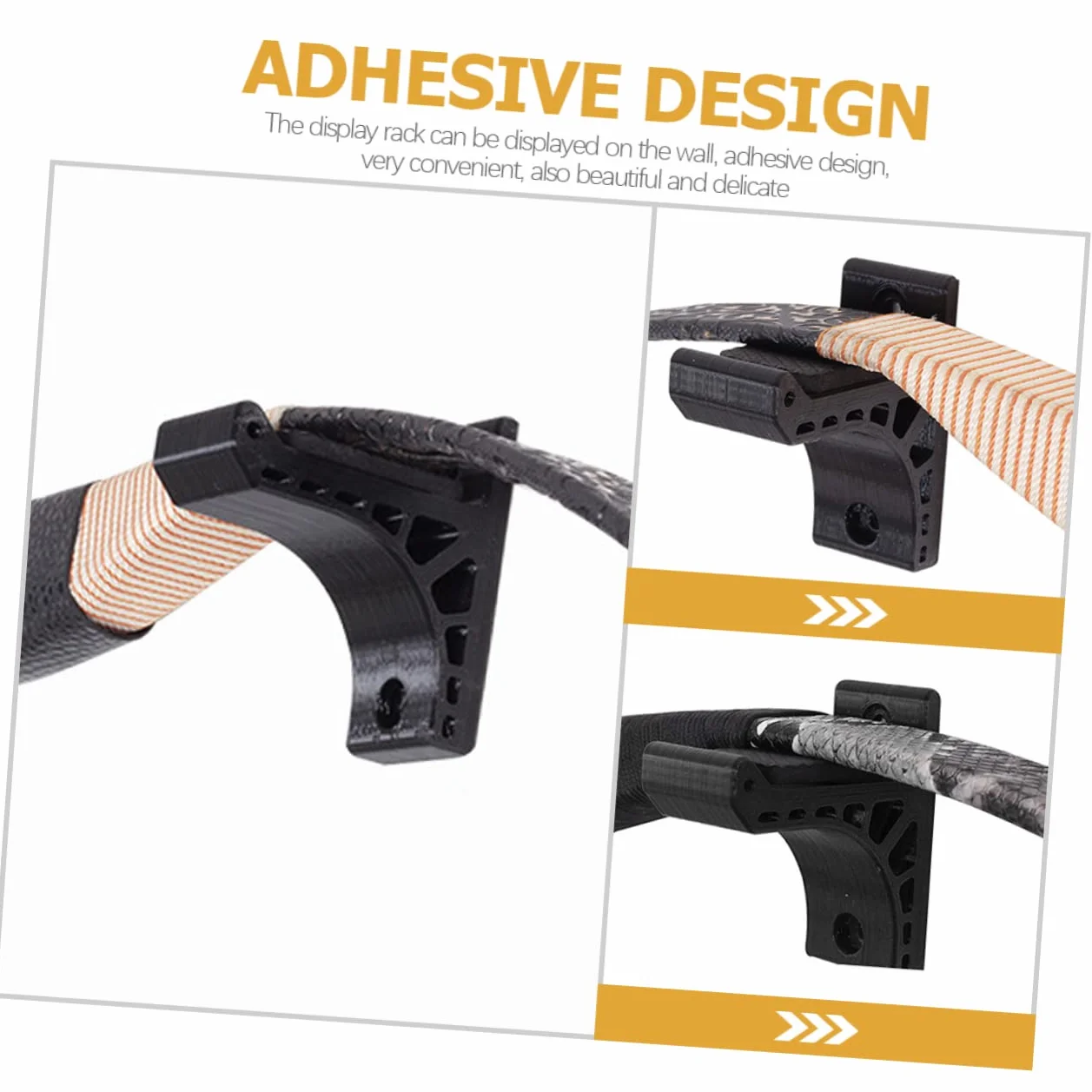 VANZACK Soporte de Arco y Flecha Autoadhesivo Estante de Pared para Almacenamiento Exhibicion