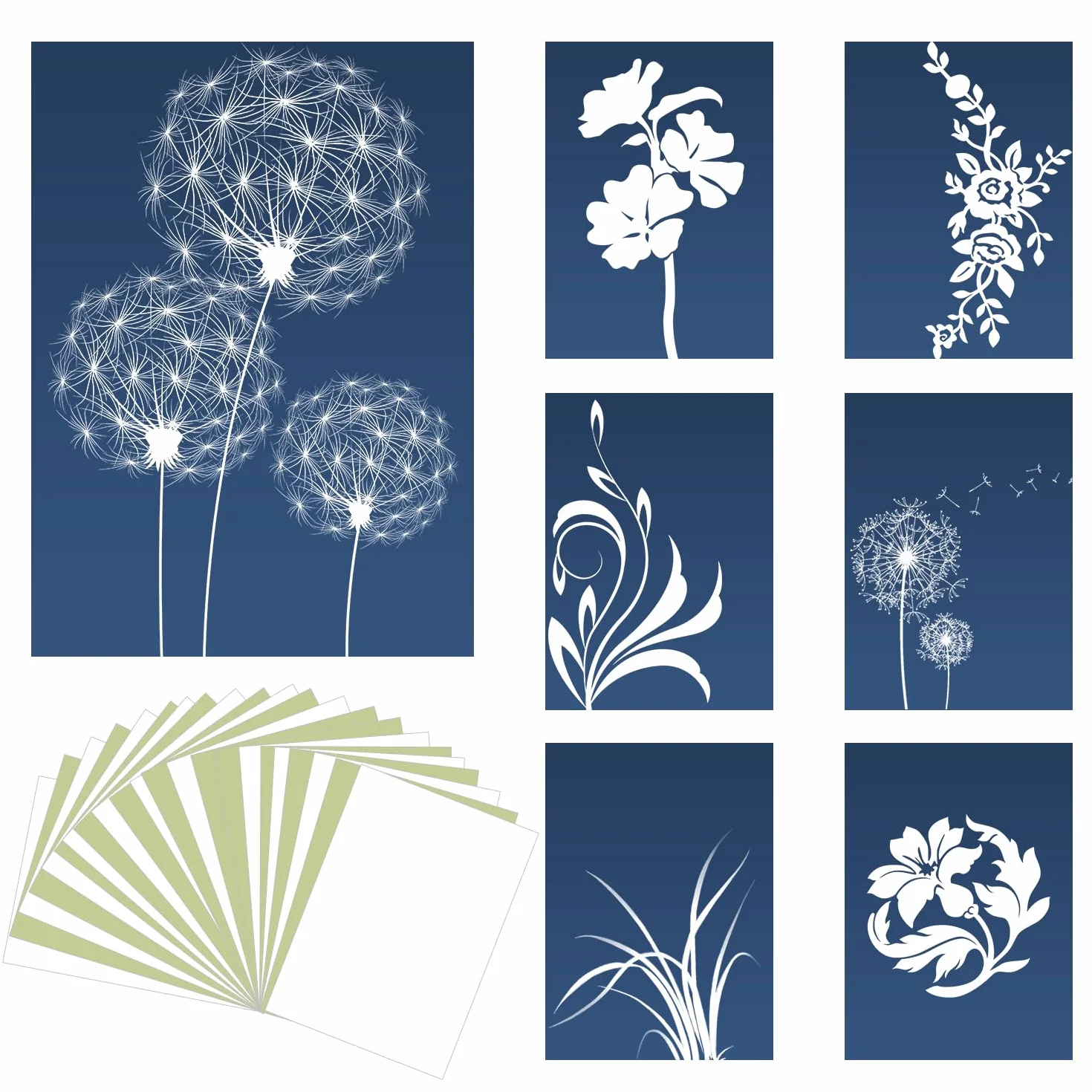 24 Hojas de Papel Cyanotype A5, Papel de Alta Sensibilidad para Kit de Cyanotype, Activado por Luz Solar para Fotografía, Educación Científica y Manualidades Creativas