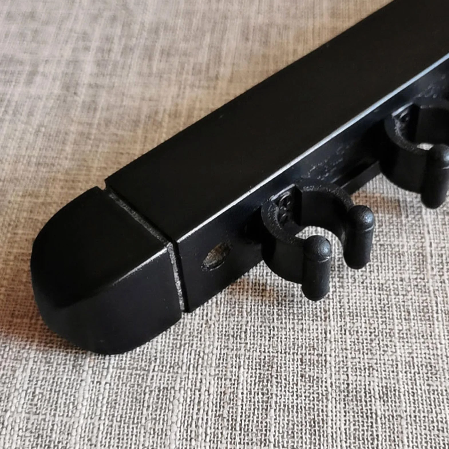 Soporte para tacos de madera dura 27 x 3 x 3 cm, almacenamiento 4 clips, organizador resistente