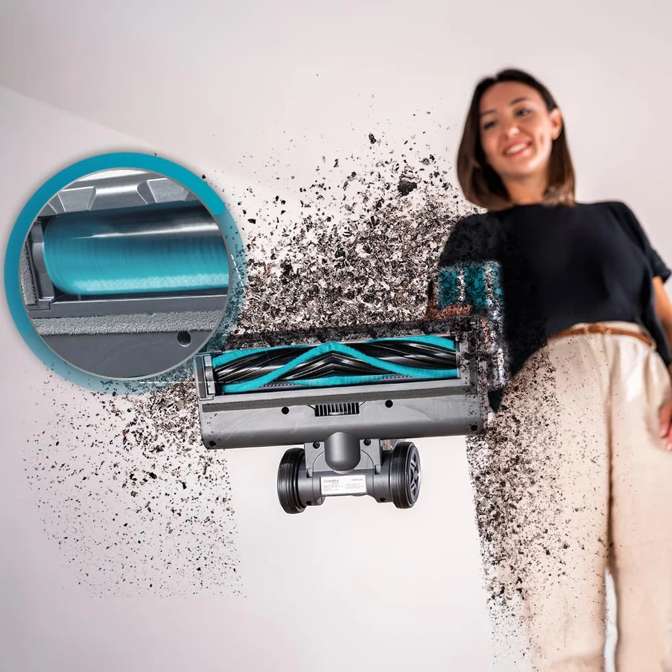 Cecotec Aspiradora Escoba sin Cable Conga Rockstar P50 X-Treme. 80AW, 20000Pa, Motor BDLC con 265W, Autonomía 50mins en Modo Eco, Cepillo Mixto con HairOut, Antienredos, Depósito XXL