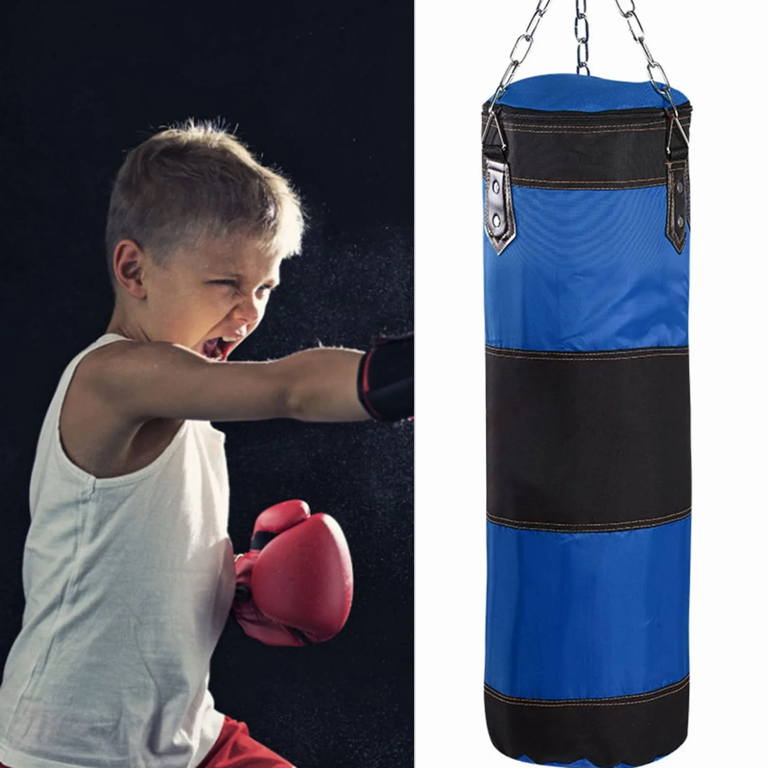 Bolsa de boxeo suspendida para niños colgar techo