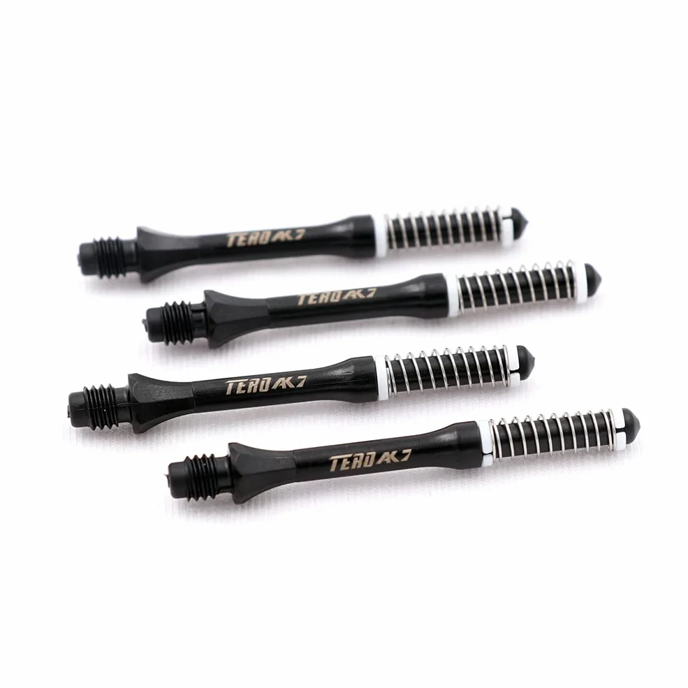 CUESOUL TERO AK7 Flechas de Dardos Telescopio de Resorte Incorporado para Flechas de Punta de Acero y Flechas de Punta Suave, Juego de 4 Piezas