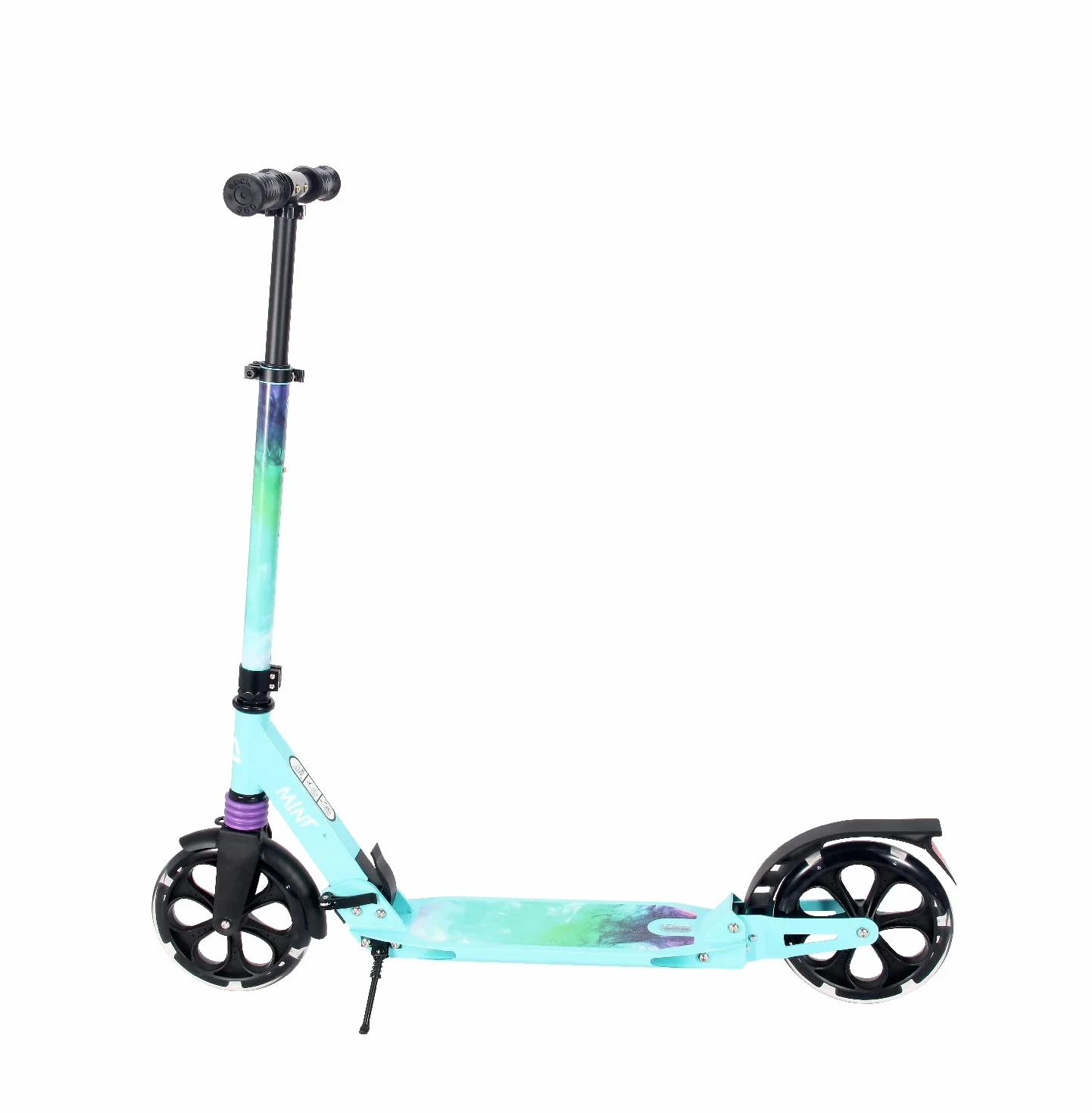 Patinete Urbano Plegable con Ruedas 200 mm Doble Suspension Manillar Ajustable