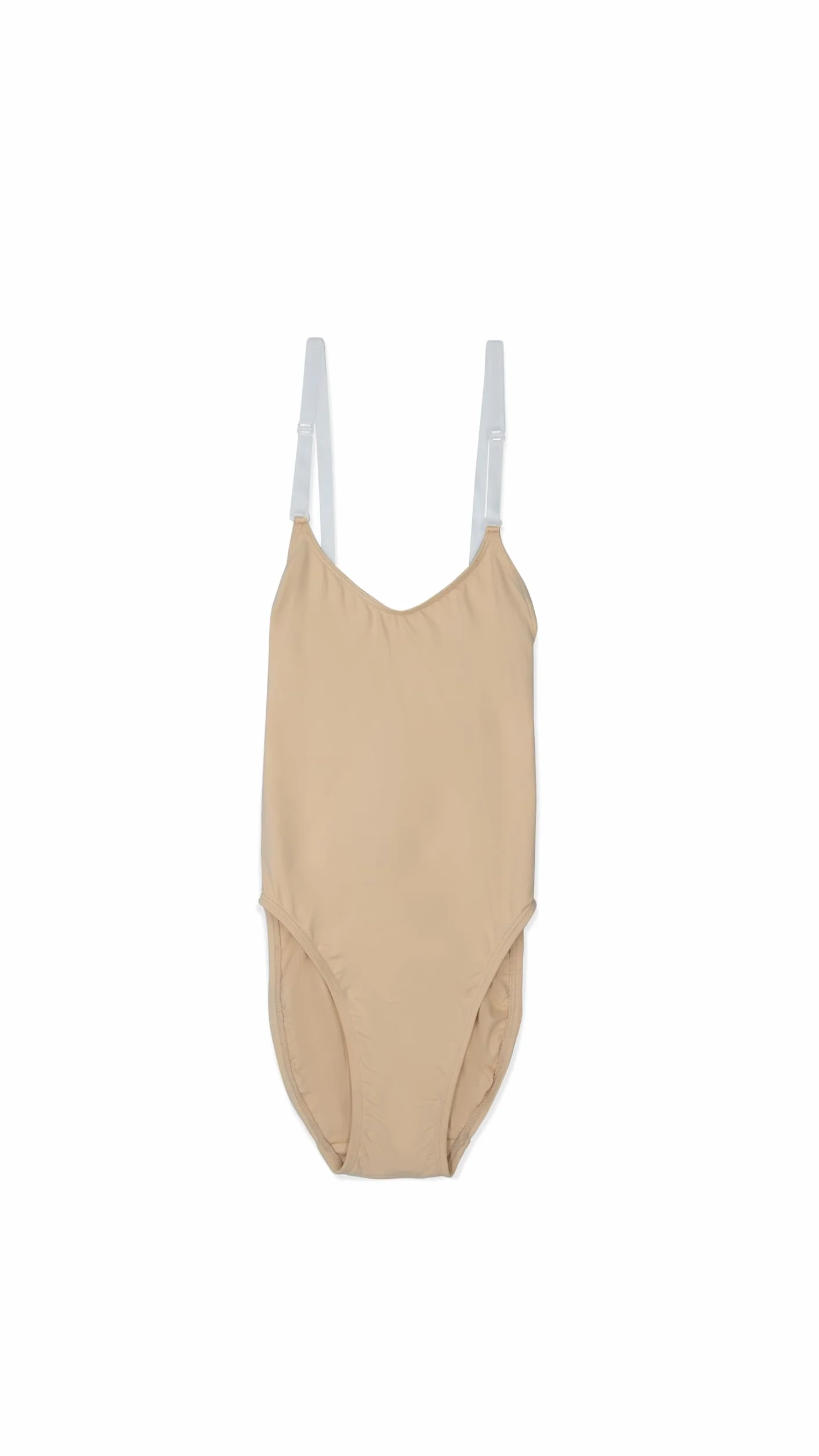 Capezio Camisole Leotard With Clear Transition Straps Body Shapewear Mujer