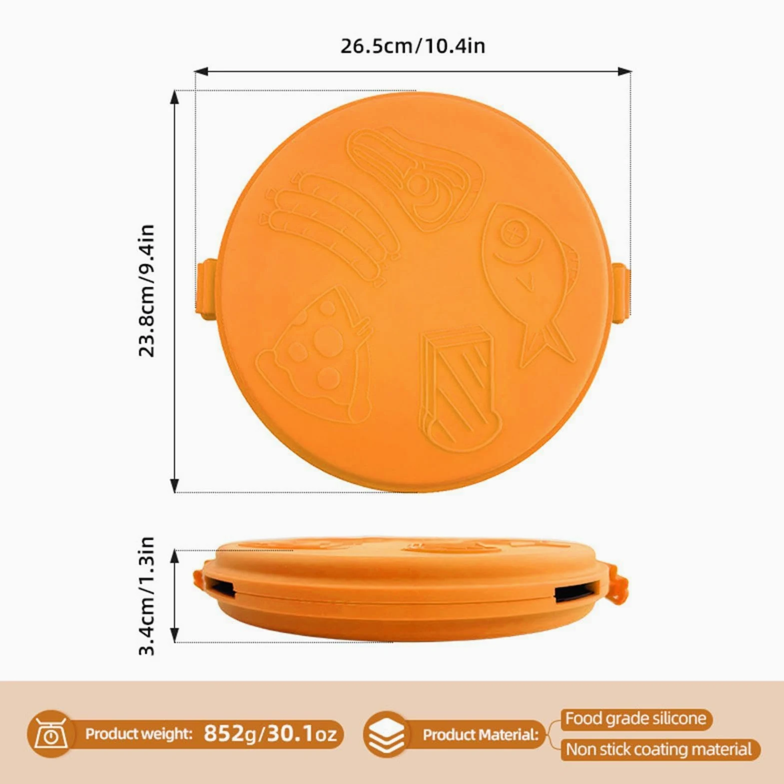 Bandeja para hornear sándwiches en microondas Plancha de calentamiento | Sándwichera para Microondas para Horno, Desayunos, Cocina y Residencia Universitaria