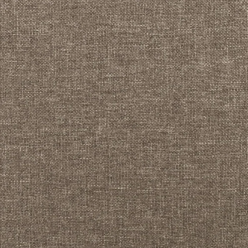 vidaXL Estructura de Cama Matrimonial Somier Tapizado Dormitorio Base Habitación Muebles Mobiliario Cuarto Descanso de Tela Gris Taupe 140x200 cm