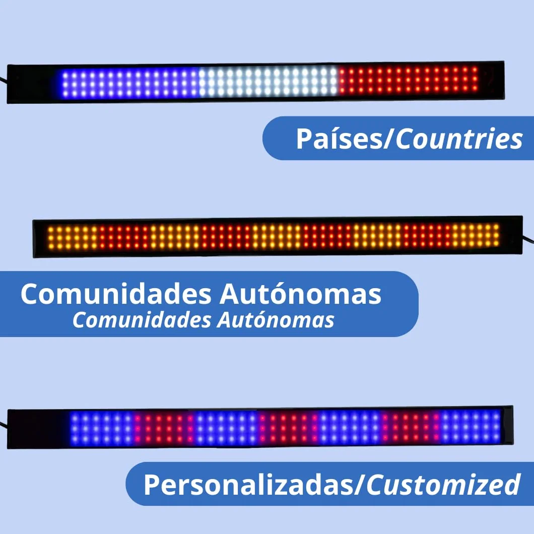 Boel-Tronic Bandera LED 12-24V 144 LED para Vehiculo Camion