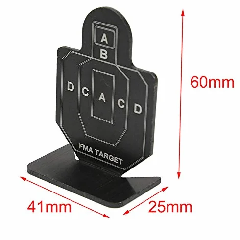 ACEXIER 6pcs AB Brave Warrior Shooting Metal Targets Set Outdoor Airsoft Tactical Practice