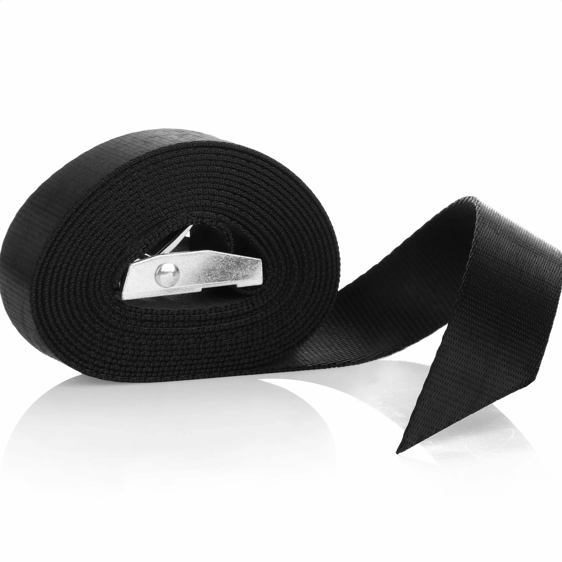 COM-FOUR® Juego de Anclajes al Suelo de 8 Piezas con Correa de tensión para Tiendas, Cenadores y Toldos