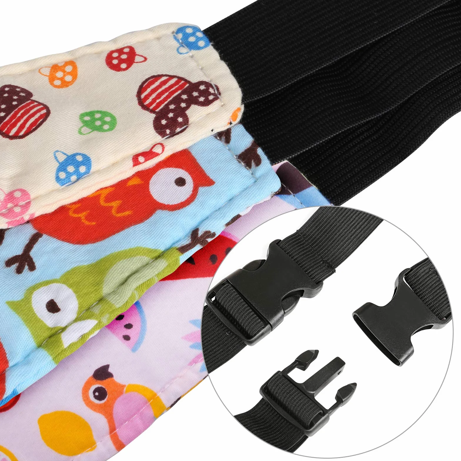 Kesote 3 Soporte Seguridad para Cabeza de Niños Cinturón Ajustable para Silla de Coche Correa de Seguridad para el Asiento del Coche