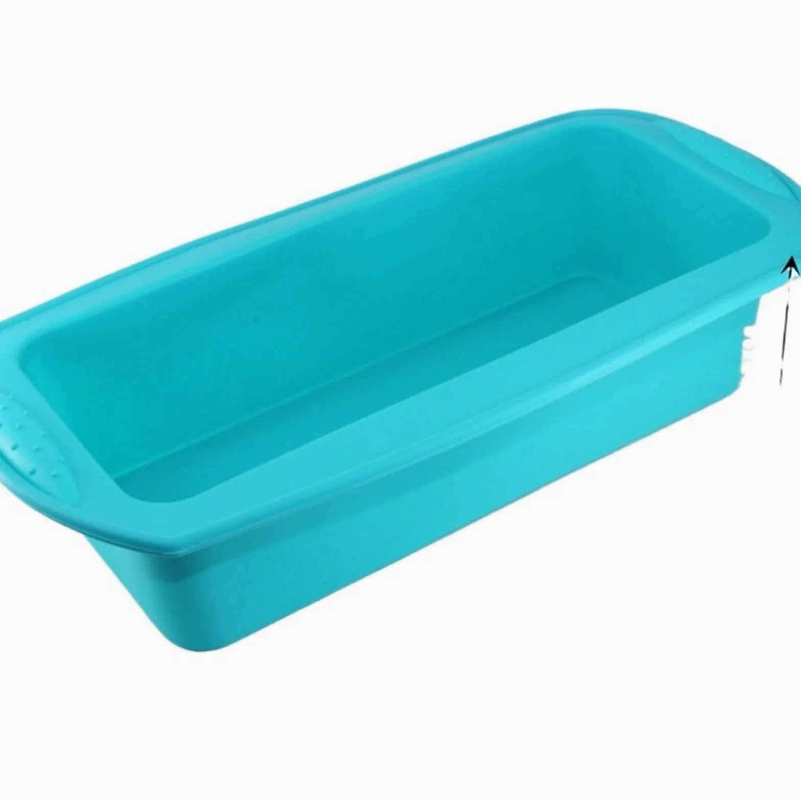 2 moldes rectangulares de silicona for tostadas caramelo, utensilios cocina for hornear pasteles, sartenes y herramientas for Para Hornear Pasteles Y Pan(Sky Blue)