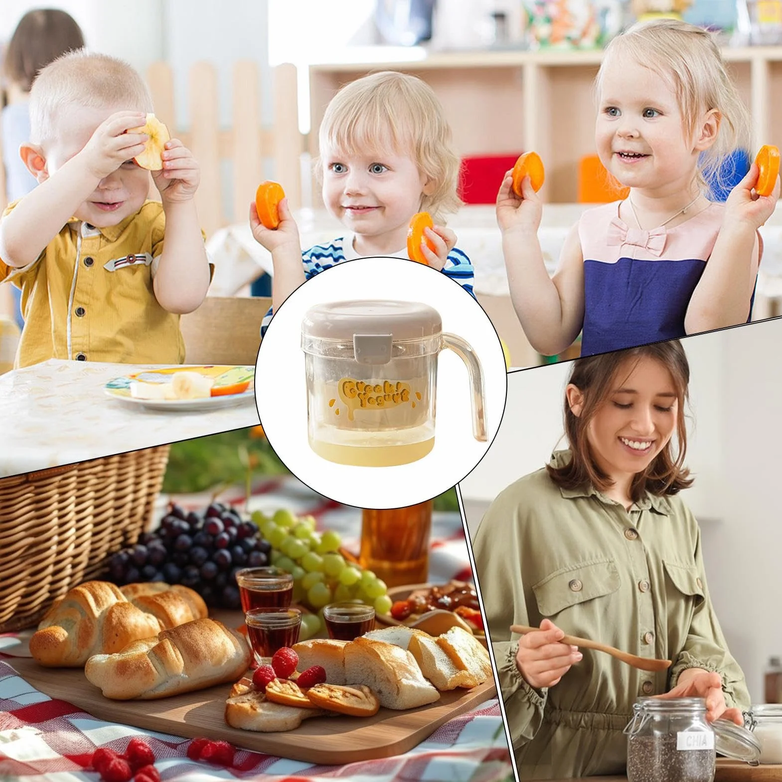 Colador Para Yogur | Yogur y Espeso Con Malla Fina | Utensilio De Cocina Para Hacer Requesón Para Mujeres, Hombres, Jóvenes Y Familias