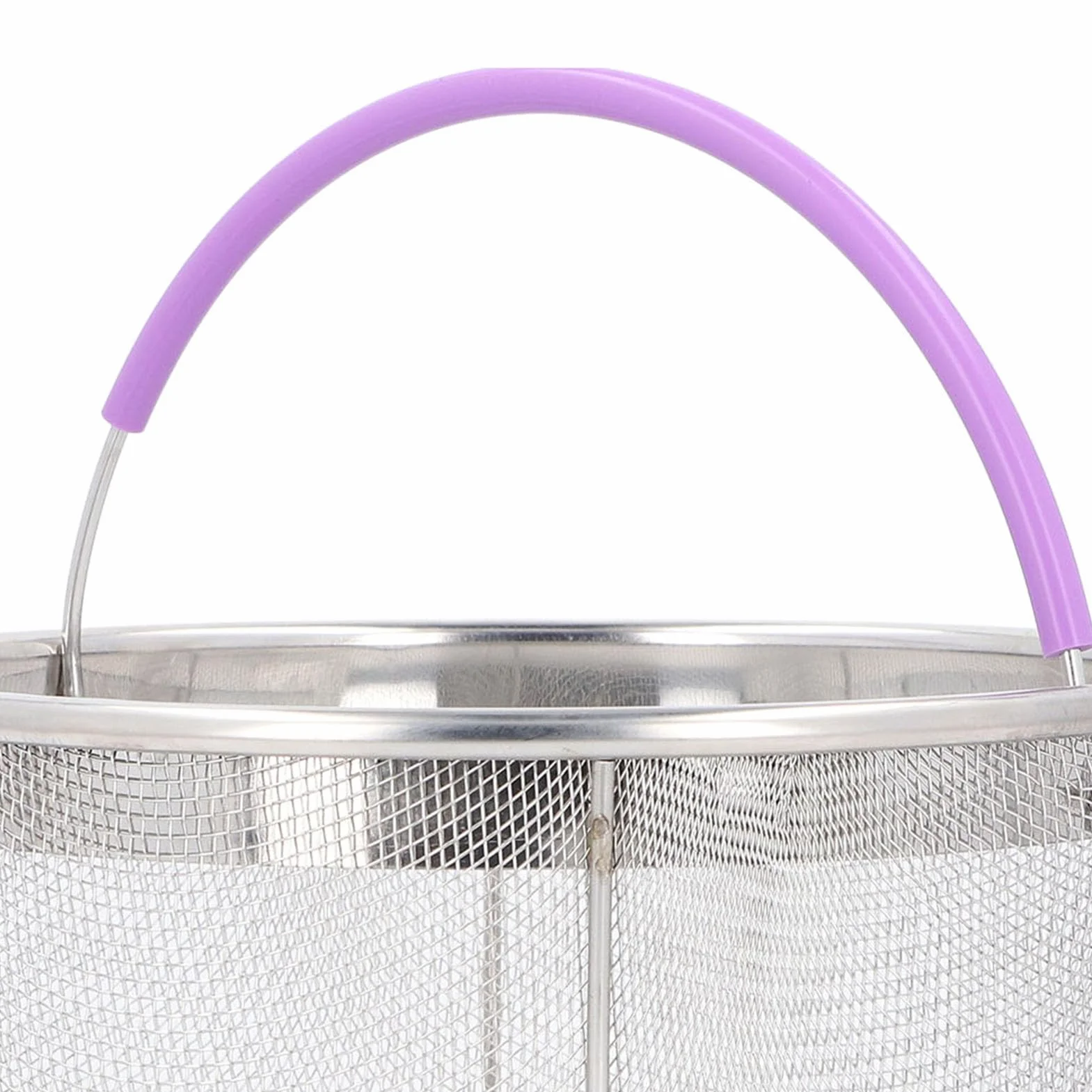 Cesta Vaporera para Olla Instantánea, Inserto de Colador de Acero Inoxidable Cesta de Vapor de Malla Accesorios para Ollas Instantáneas, Cesta Coladora de Red de Malla con Asas