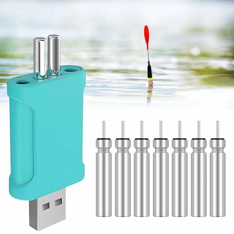Afenau CR 425 LED Pilas de Pesca Recargables 3,7 V USB