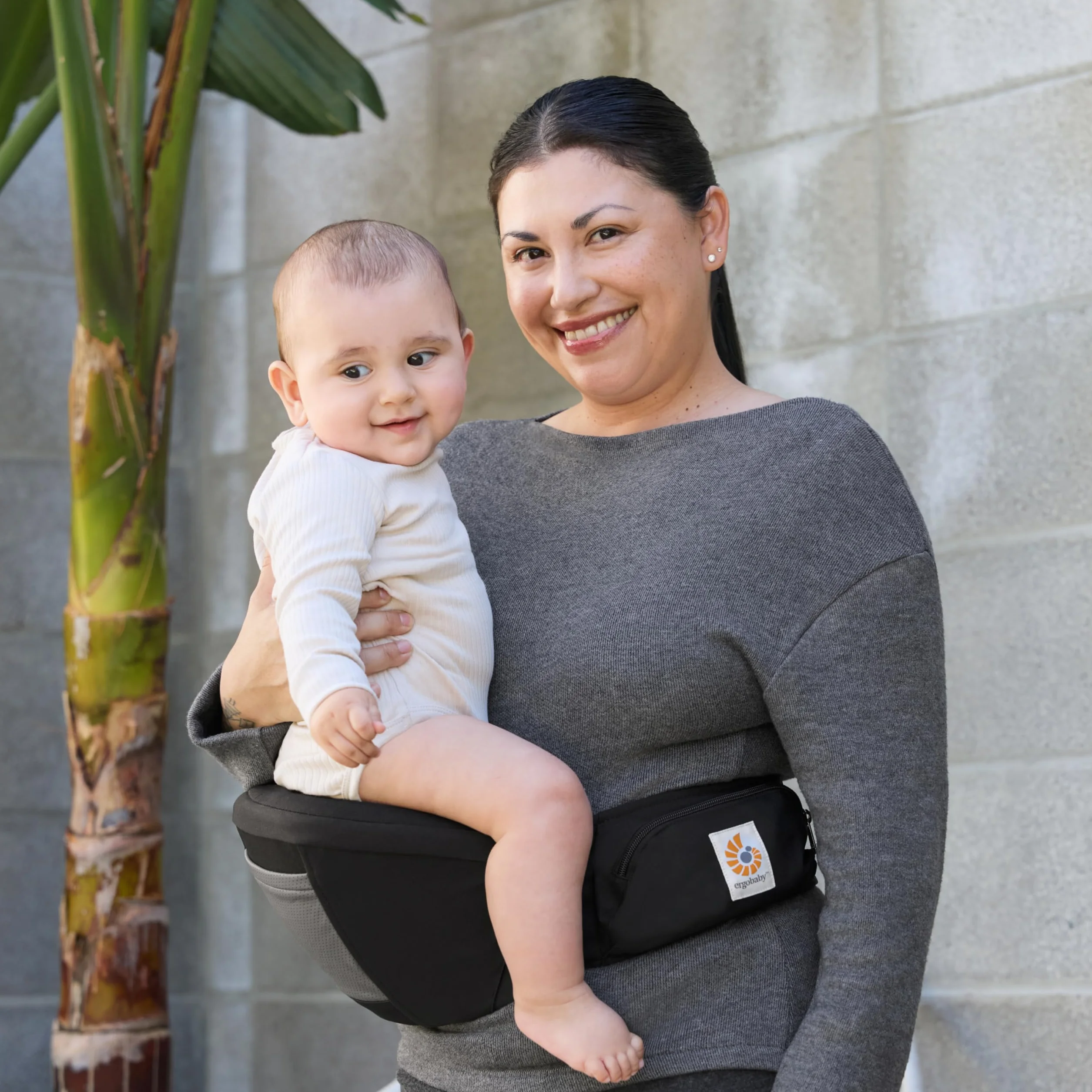 Ergobaby Alta Hip Seat Babytrage für Babys und Kleinkinder 4 Monate 5,5-20,4 kg SoftFlex Mesh