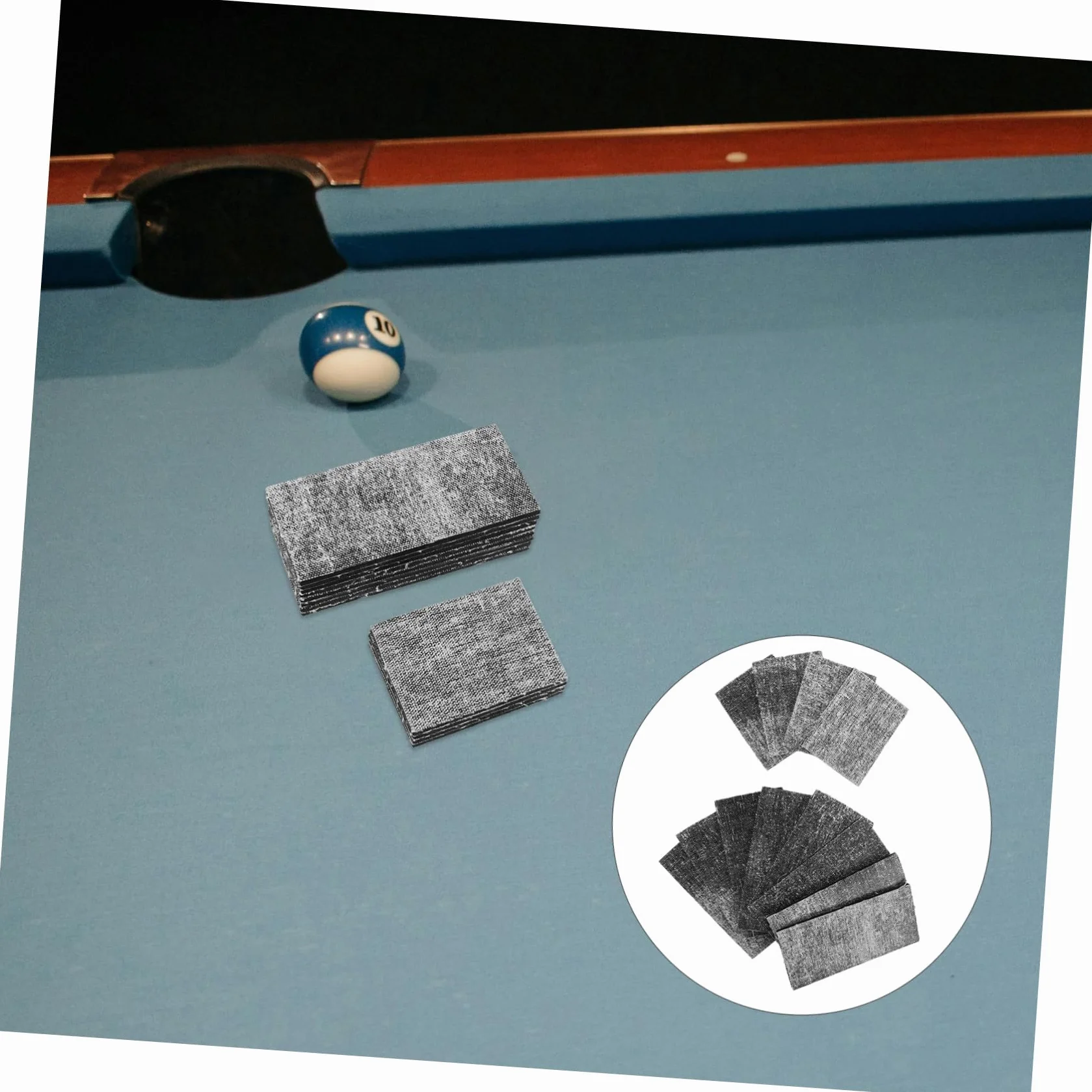 Cojín para Bola 12 Cojines para Mesa de Billar de Goma Protección Integral Accesorios de Billar