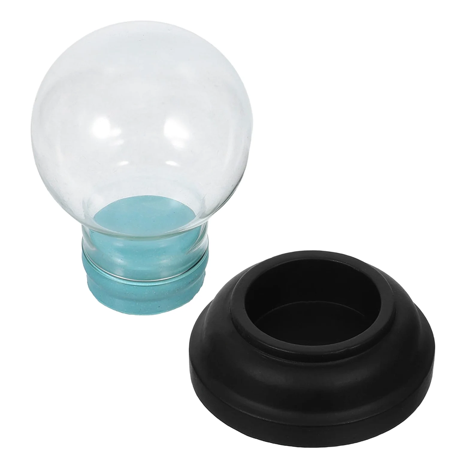 TOYANDONA 5 Piezas Cúpula de Bola de Nieve Navideña de Vidrio 3 Pulgadas | Tapa de Rosca, Diseño Reutilizable y Fácil de Limpiar, para Manualidades DIY y Decoración de Navidad