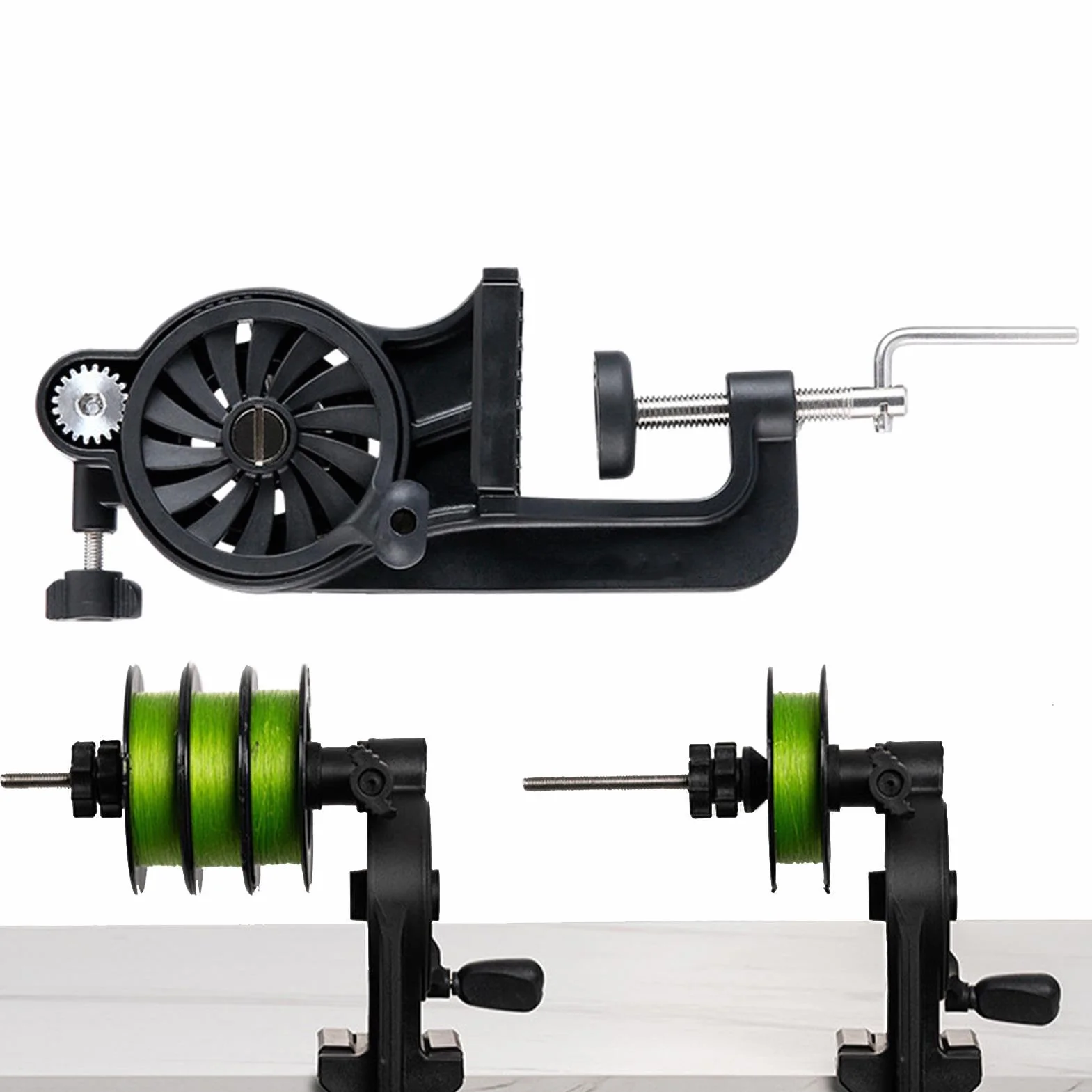 Wire Counter Reel Spooler, Fishing Reel Counter, Fishing Spooler, Fishing Lines Holder, Recreational Reel Spooler For Recreational Fishing Accessories Equipment, 25/10/10 Cm