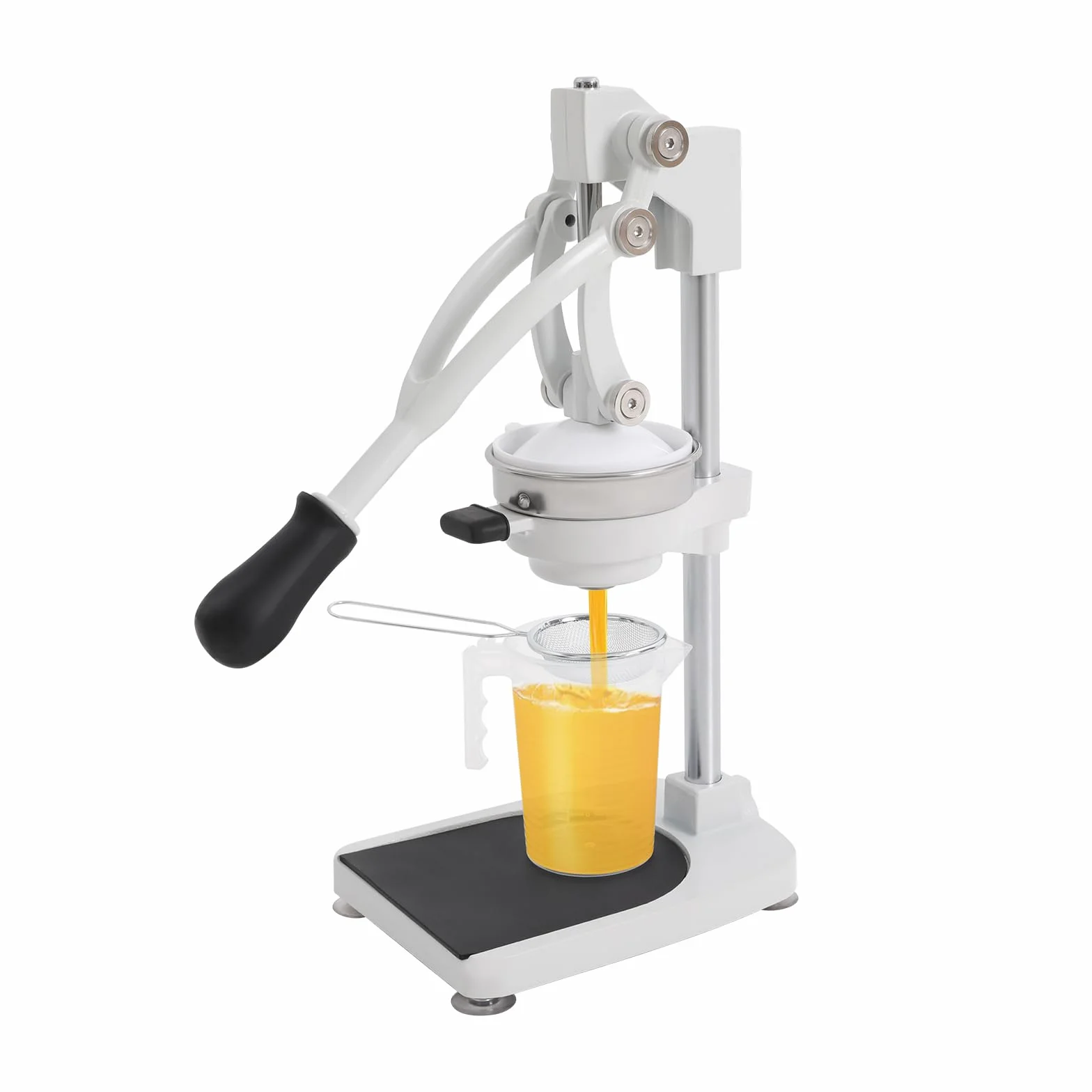 Prensa de cítricos manual,Prensa de cítricos de acero inoxidable,Prensa de frutas manual,Doble cabezal de prensado,Sin electricidad,Herramientas de limpieza incluidas,Para frutas frescas Hogar Cocina