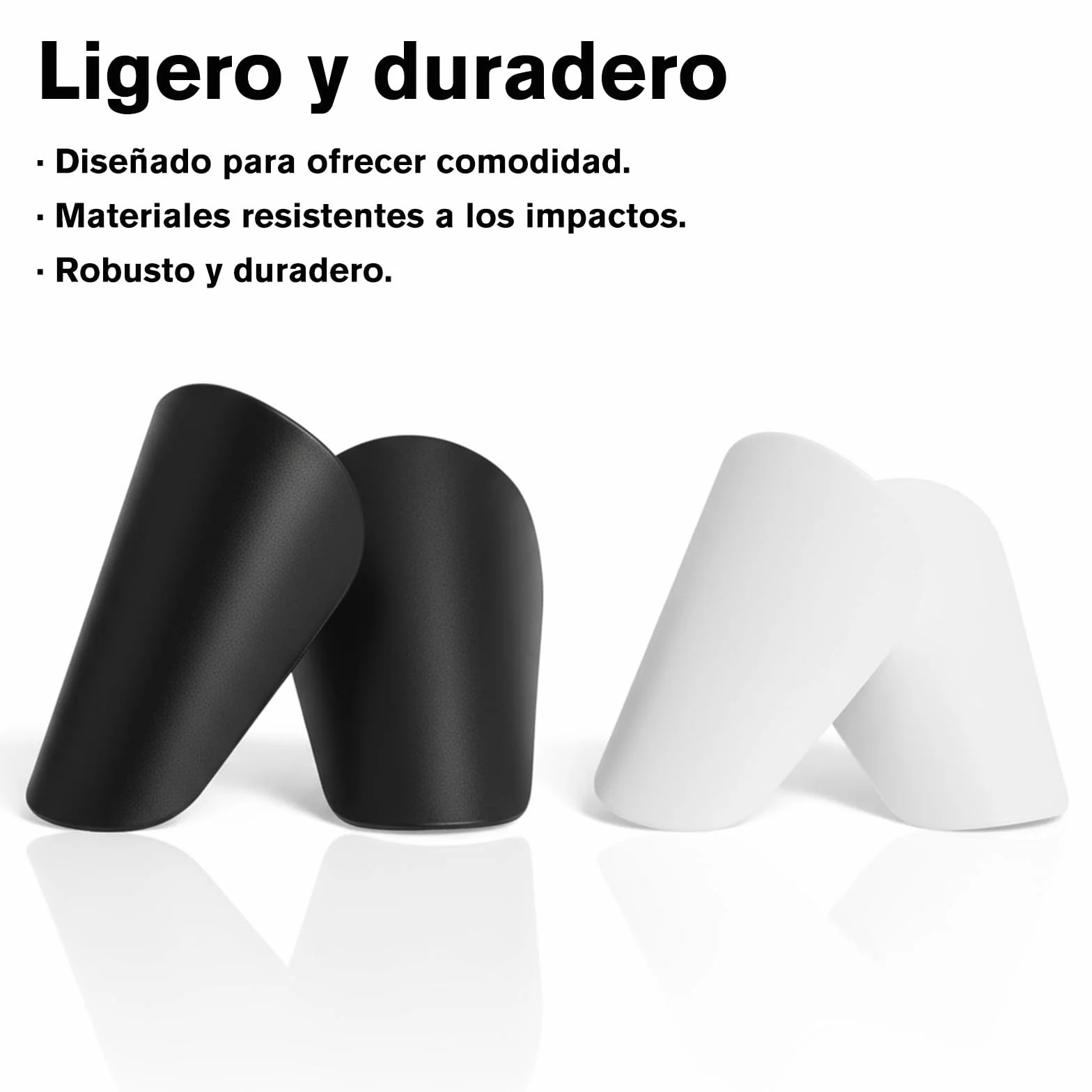 VEGCOO 2 Pares Mini Espinilleras Fútbol 8 x 5 cm con Bolsa Deportiva