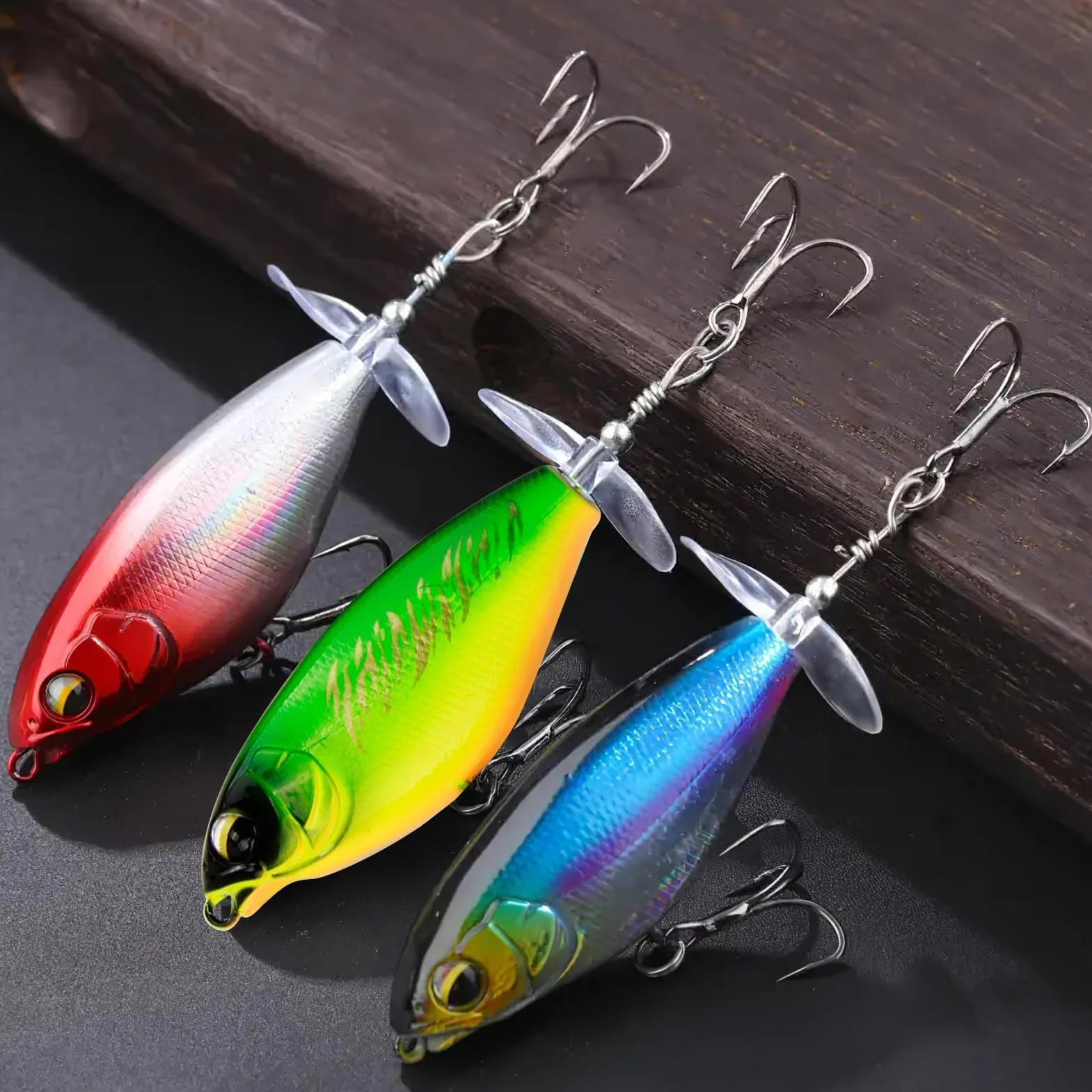 Señuelos Topwater, jigs, señuelos flotantes para lubina, Ideales para Agua Dulce y Salada, máximo Atractivo para la Pesca Deportiva