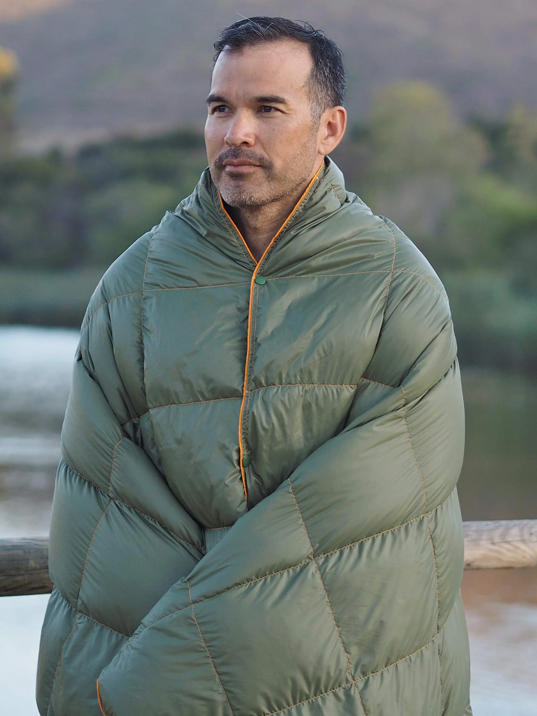 Manta de Camping de plumón 650 Relleno Impermeable Ligera Plegable