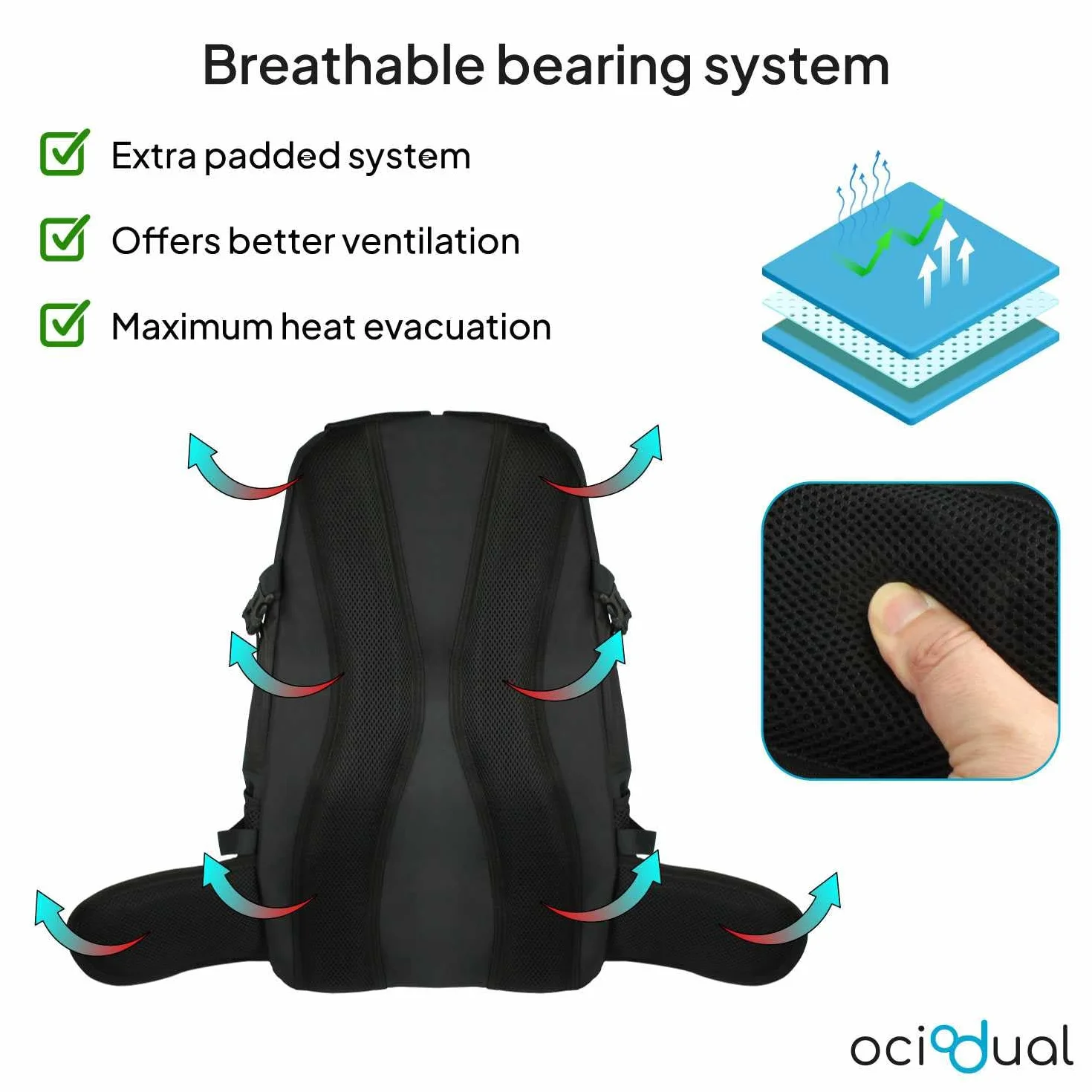 Mochila Senderismo 50L Impermeable Plegable Ligera para Camping Escalada