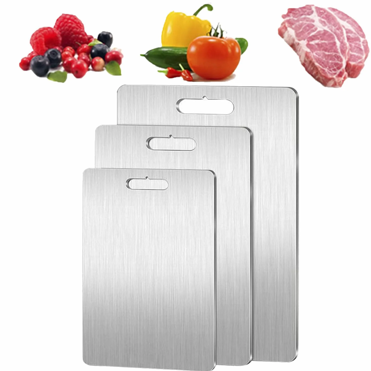 Tabla de cortar, 100 % pura de grado alimenticio, alfombrilla de cortar para carne, frutas y verduras, 34 x 23 cm, ideal para cocineros y cocineros caseros