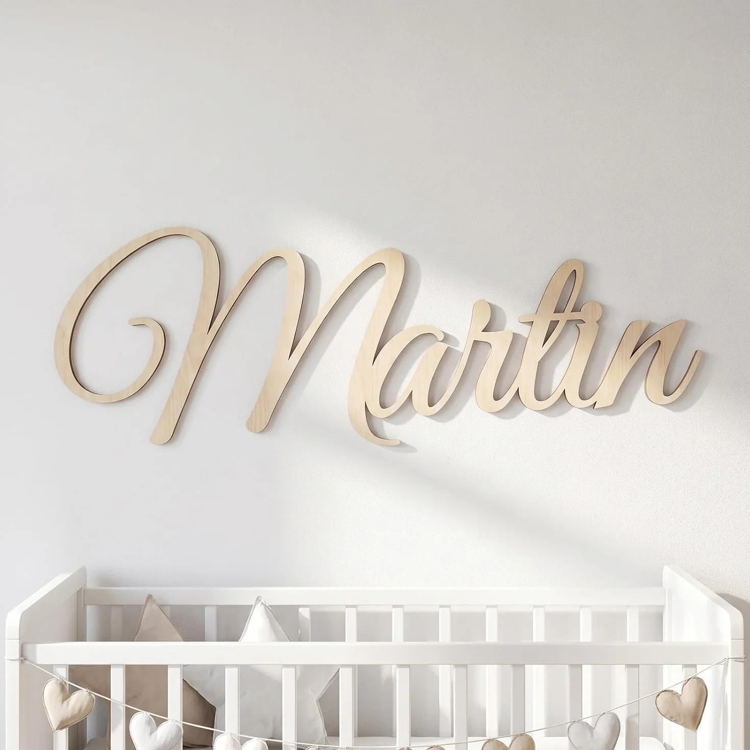 Letras de Madera Personalizadas para Pared, Decoración Infantil, Regalo Recién Nacido Baby Shower