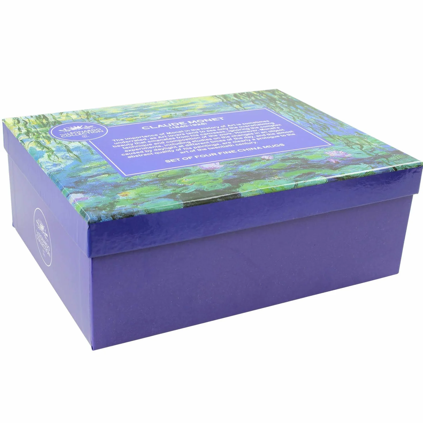 Lesser & Pavey LP93066A Monet - Tazas de Porcelana Fina, 4 Piezas, Multicolor, 12 x 8 x 9 cm, 300 ml