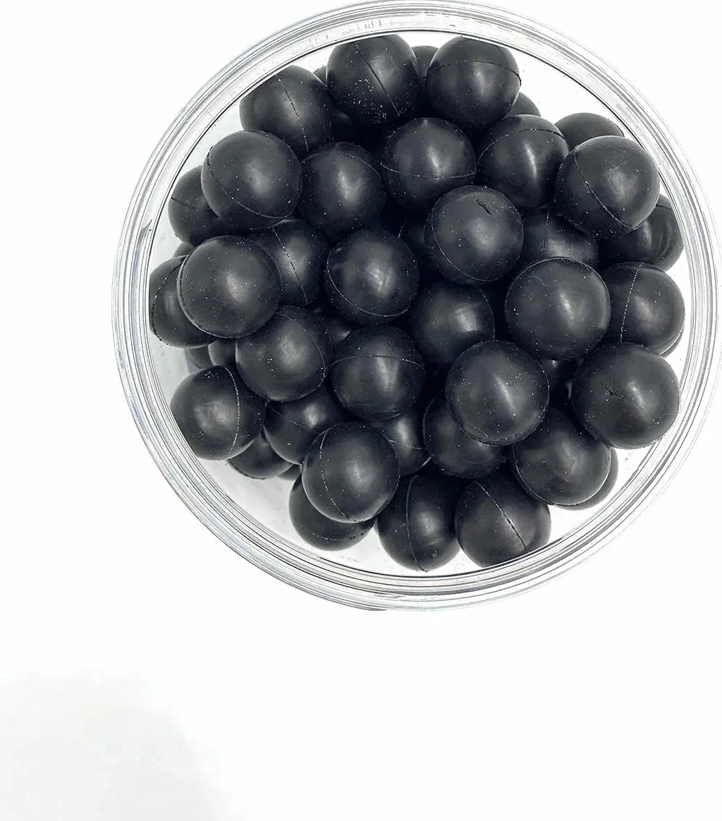 Bolas de Paintball de Goma Dura Calibre .43 100 Piezas Reutilizables para Armas de Autodefensa