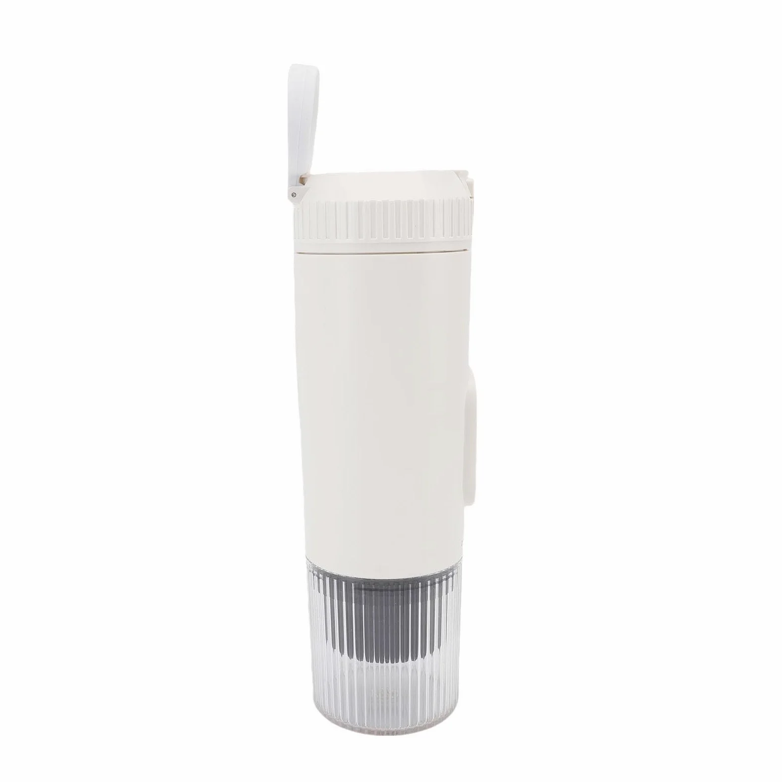 Cafetera portátil 100W 21Bar Máquina de café con cápsula calefactora inalámbrica Batería recargable de 7800mAh Capacidad de taza de 250ML para viajes en coche Camping al aire libre (Blanca)
