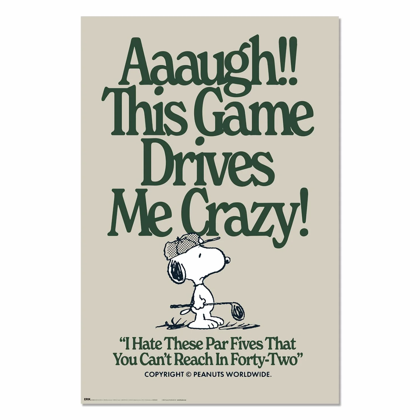 Grupo Erik Poster Snoopy Laminas decorativas 61x91,5cm a todo color Posters para pared